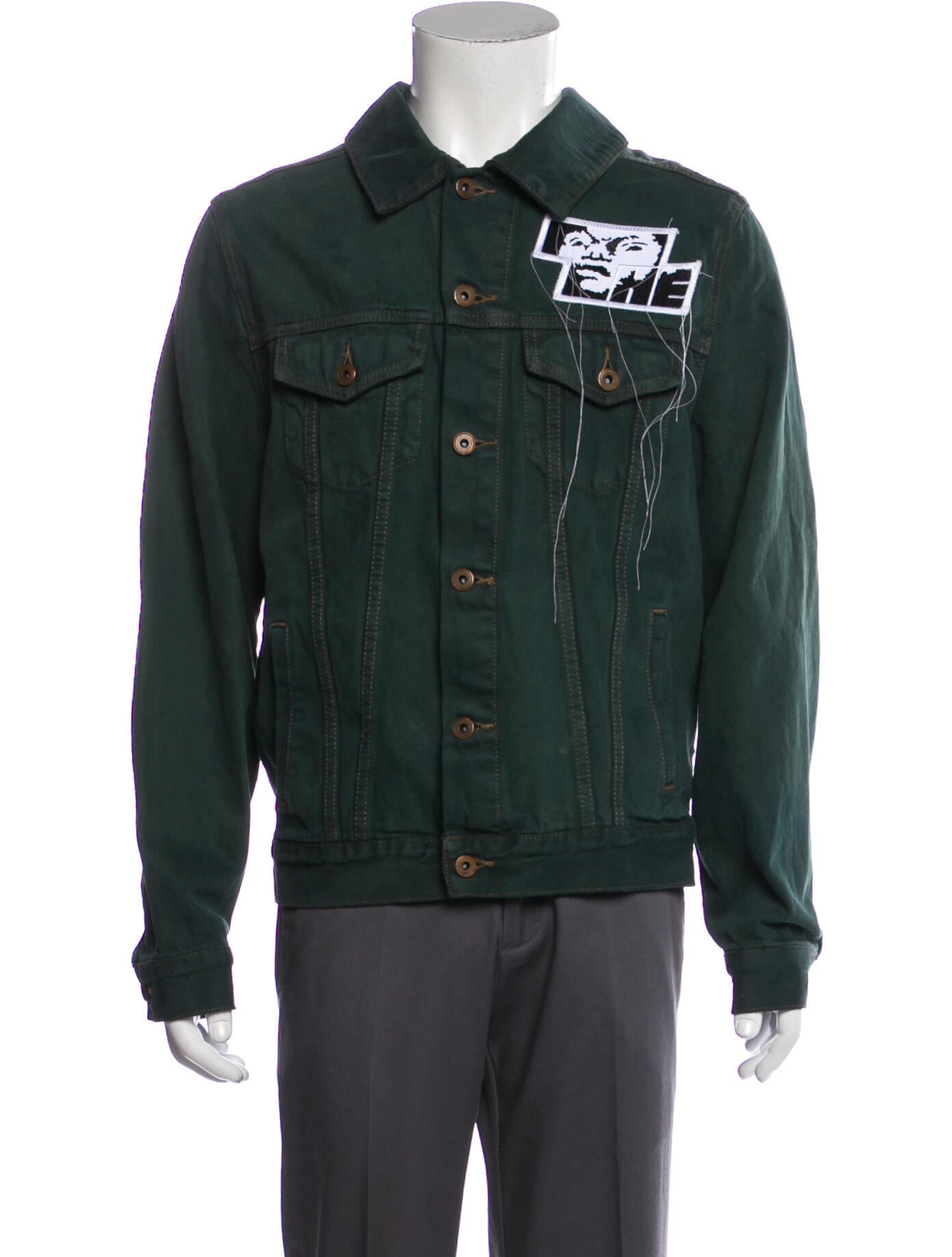 The Incorporated Graphic Print Denim Jacket