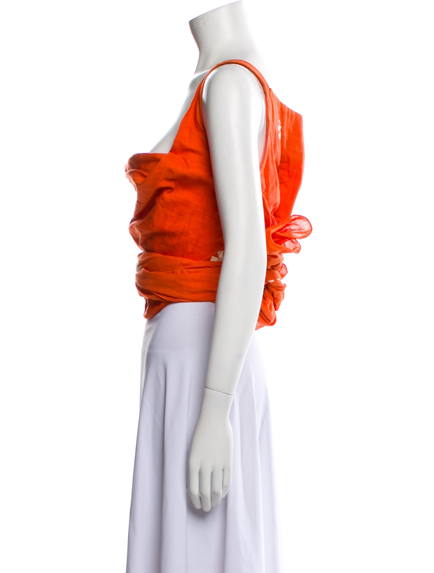 Tigra Tigra Square Neckline Sleeveless Crop Top