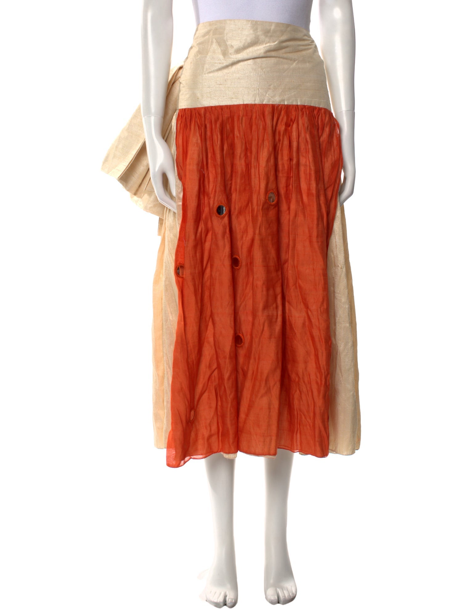 Tigra Tigra Silk Midi Length Skirt