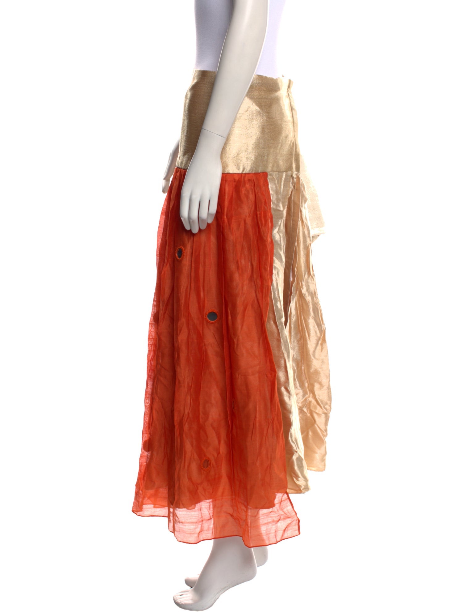 Tigra Tigra Silk Midi Length Skirt