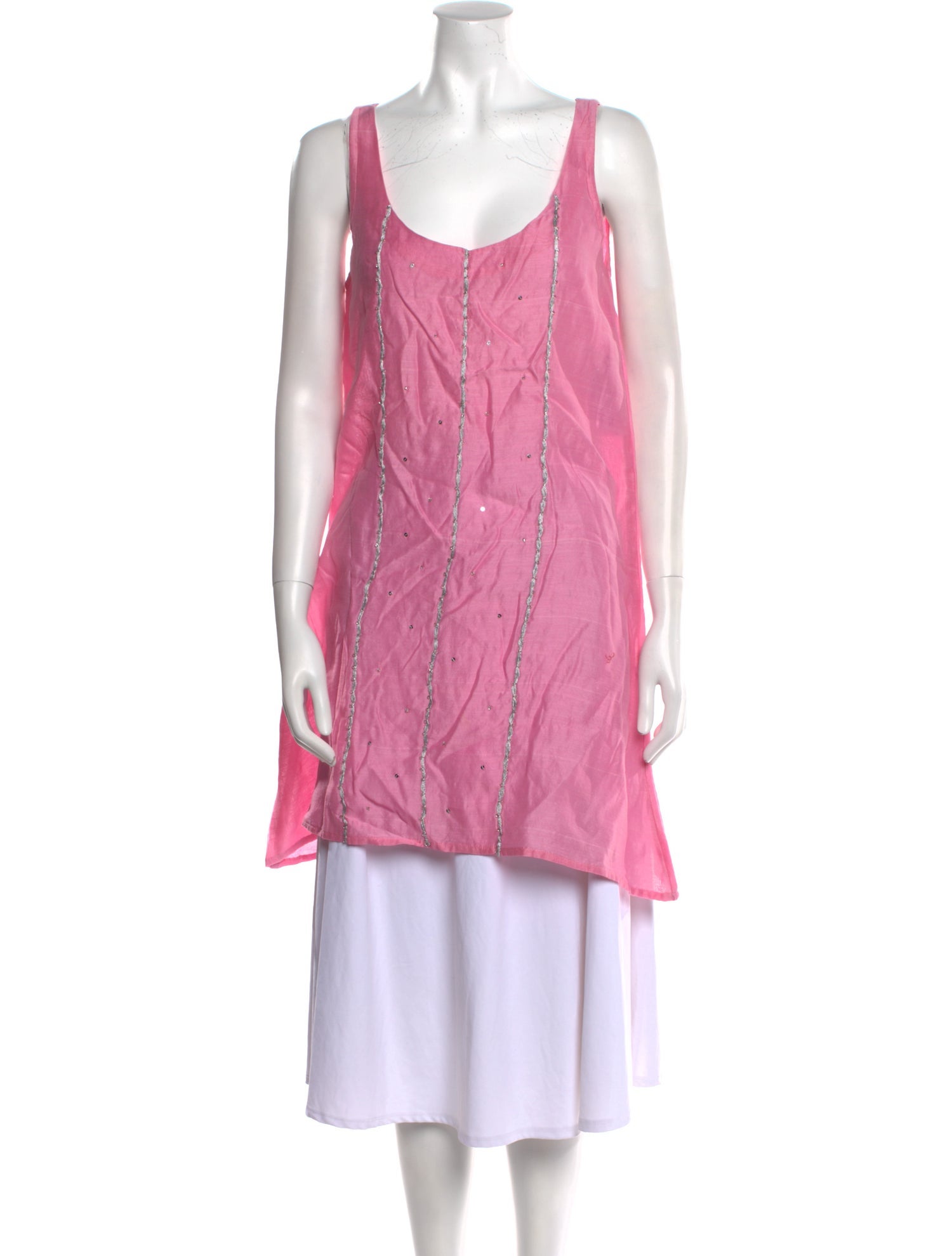 Tigra Tigra Silk Scoop Neck Tunic