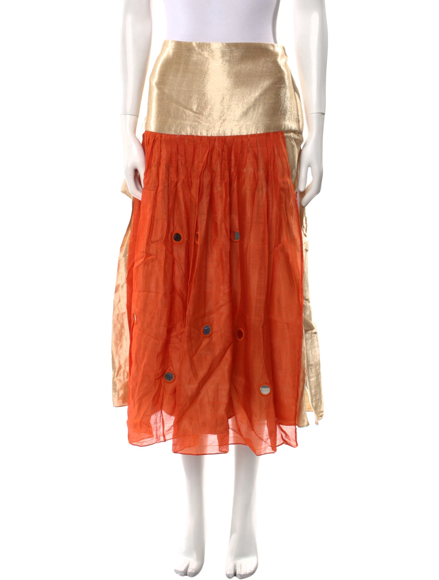 Tigra Tigra Silk Midi Length Skirt