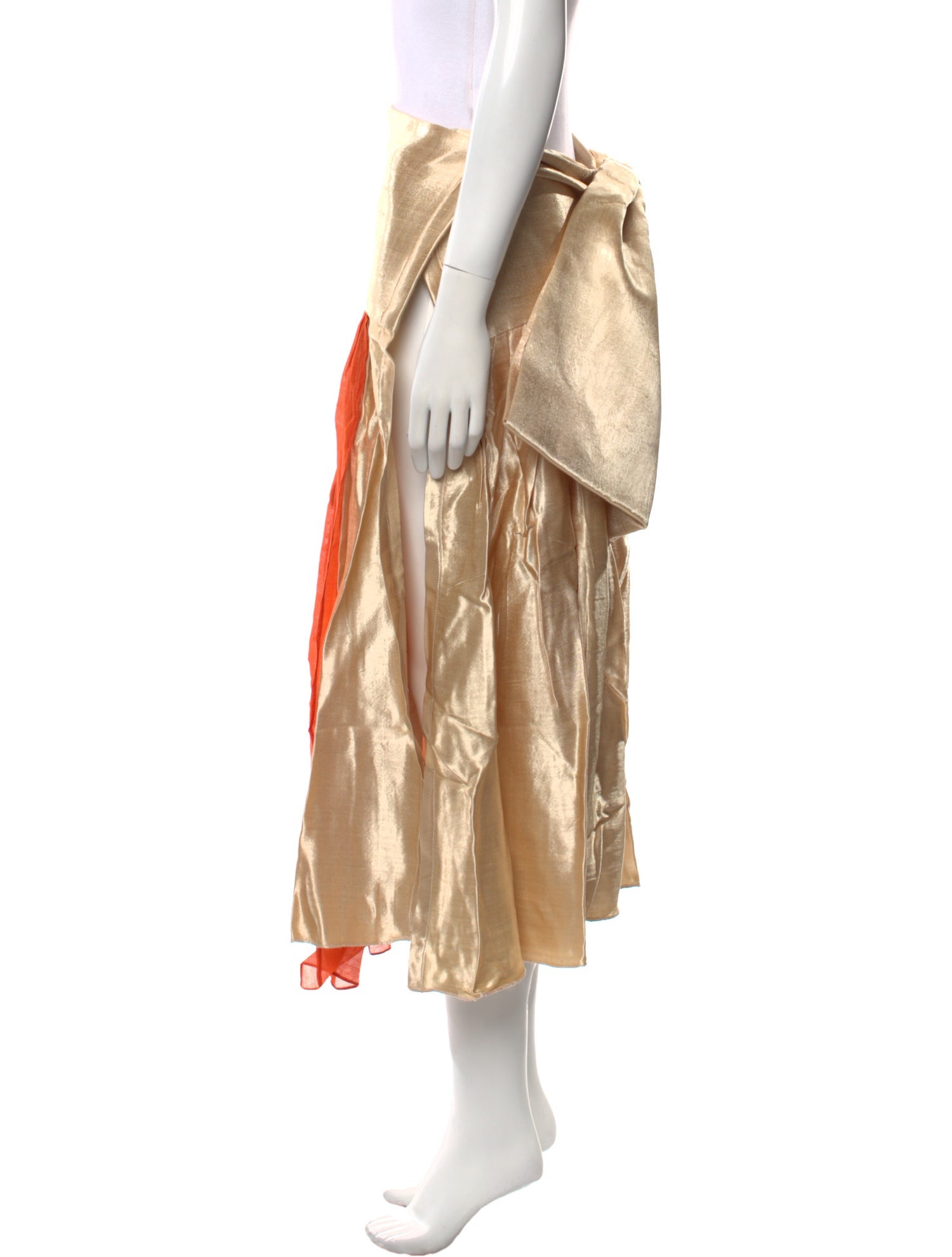 Tigra Tigra Silk Midi Length Skirt