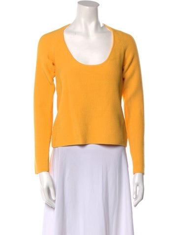 The Sei Tops Scoop Neck Long Sleeve Top L