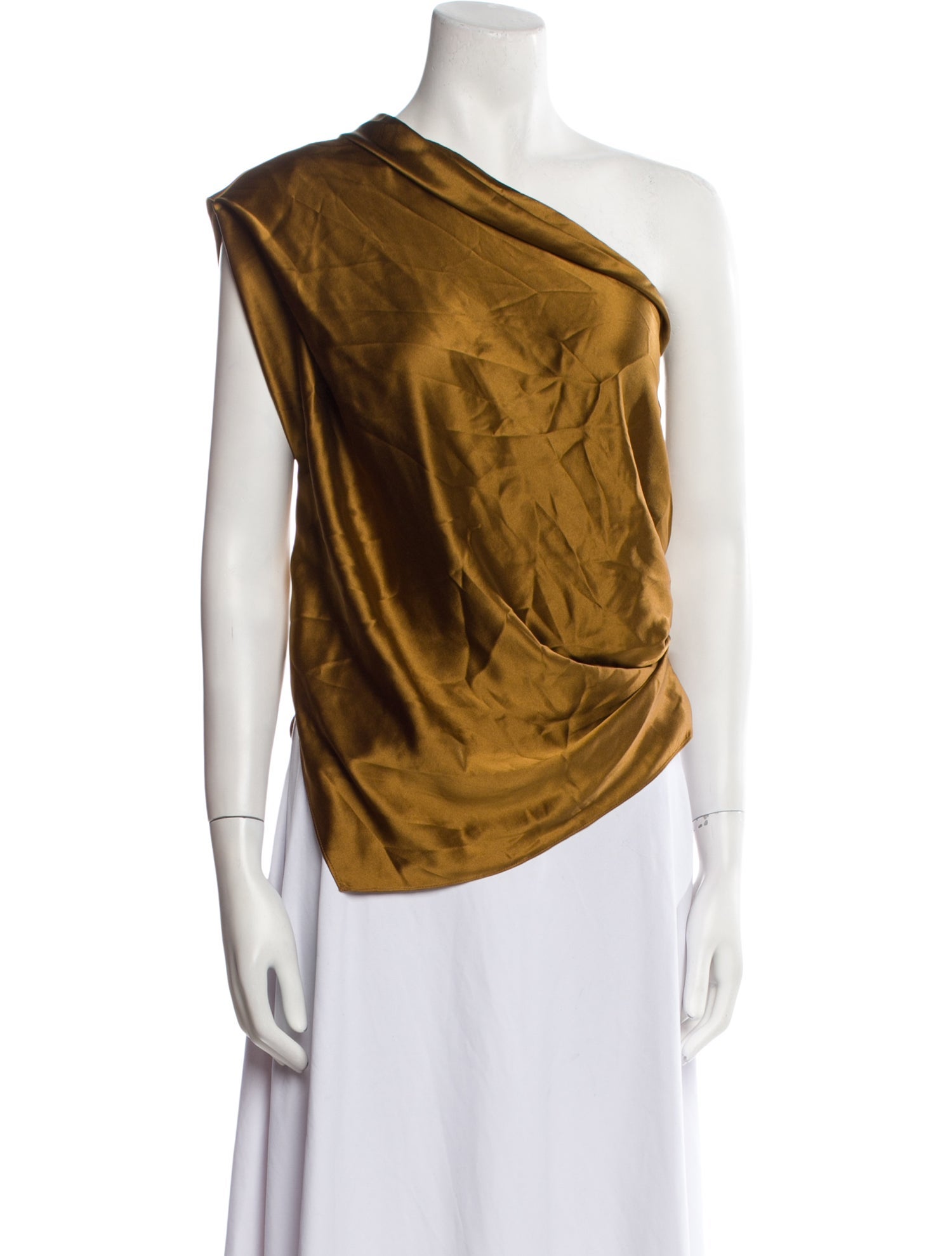 The Sei Silk One-Shoulder Top w/ Tags