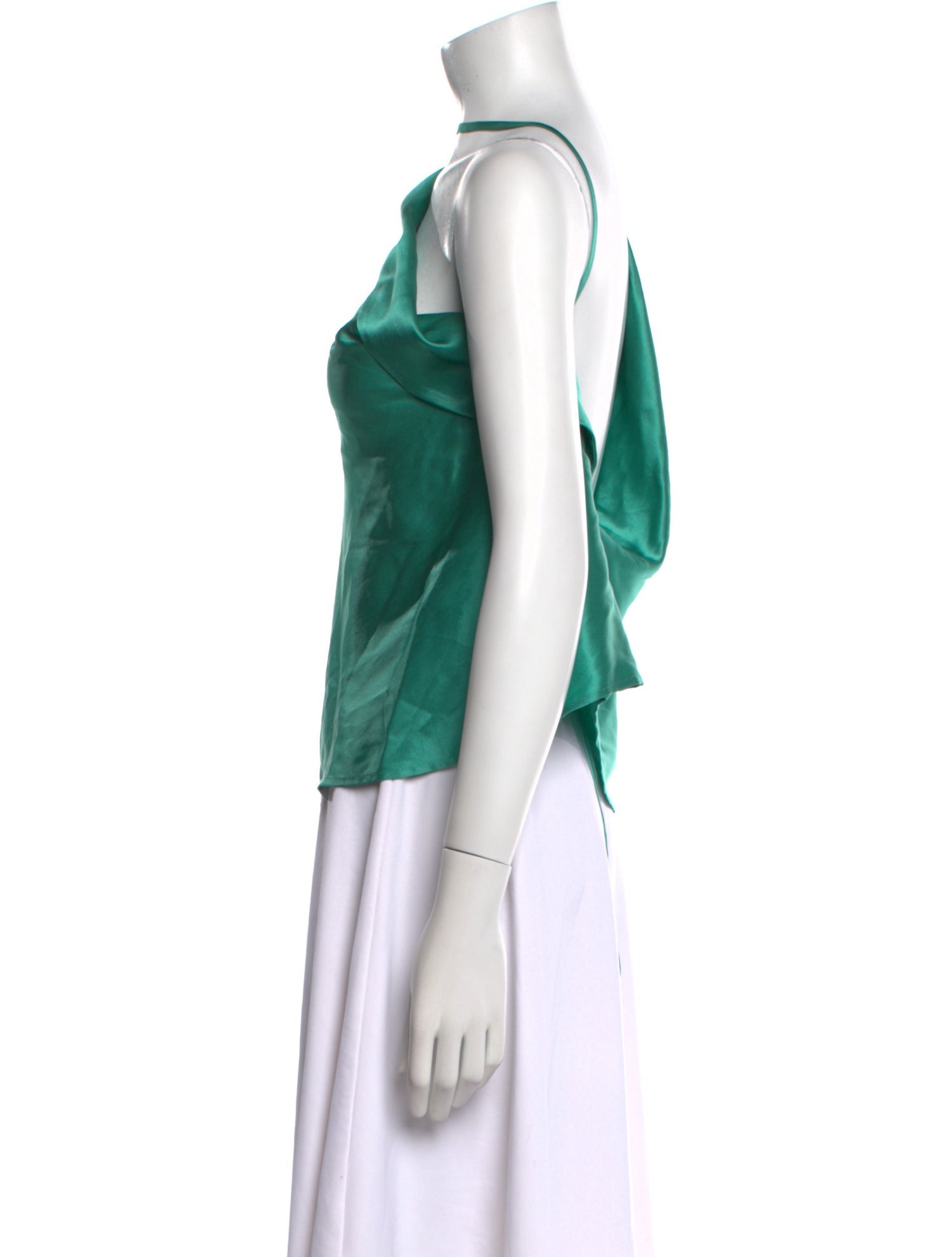 The Sei Silk One-Shoulder Top