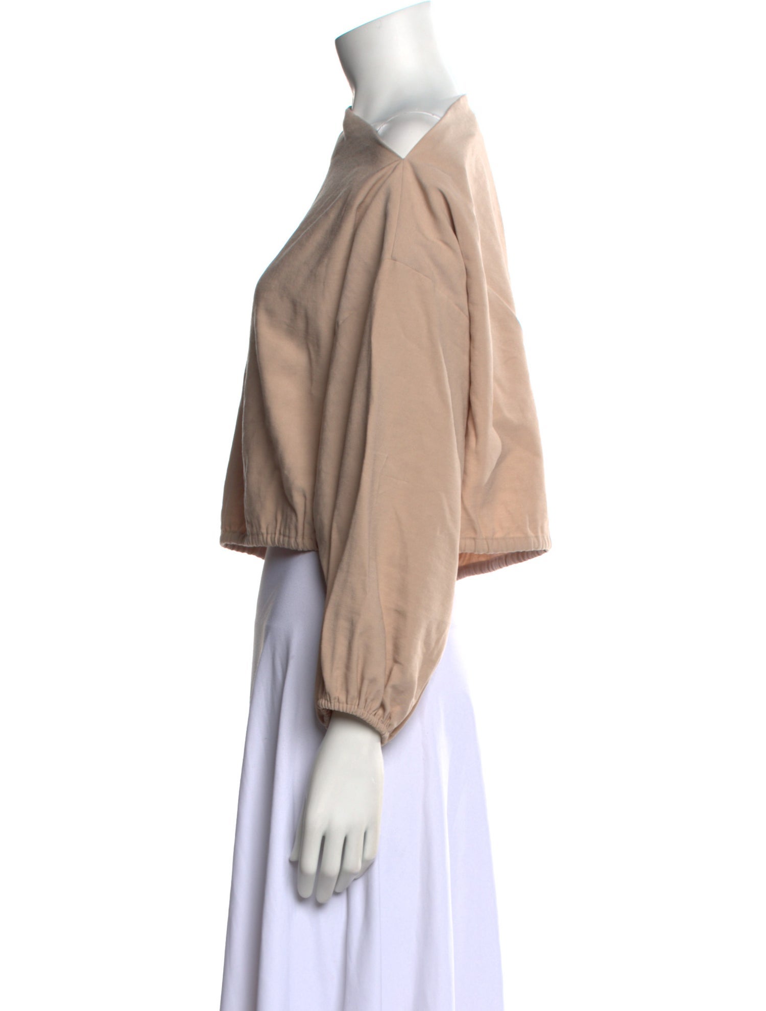 The Sei Bateau Neckline Long Sleeve Crop Top