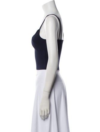 The Sei V-Neck Sleeveless Crop Top