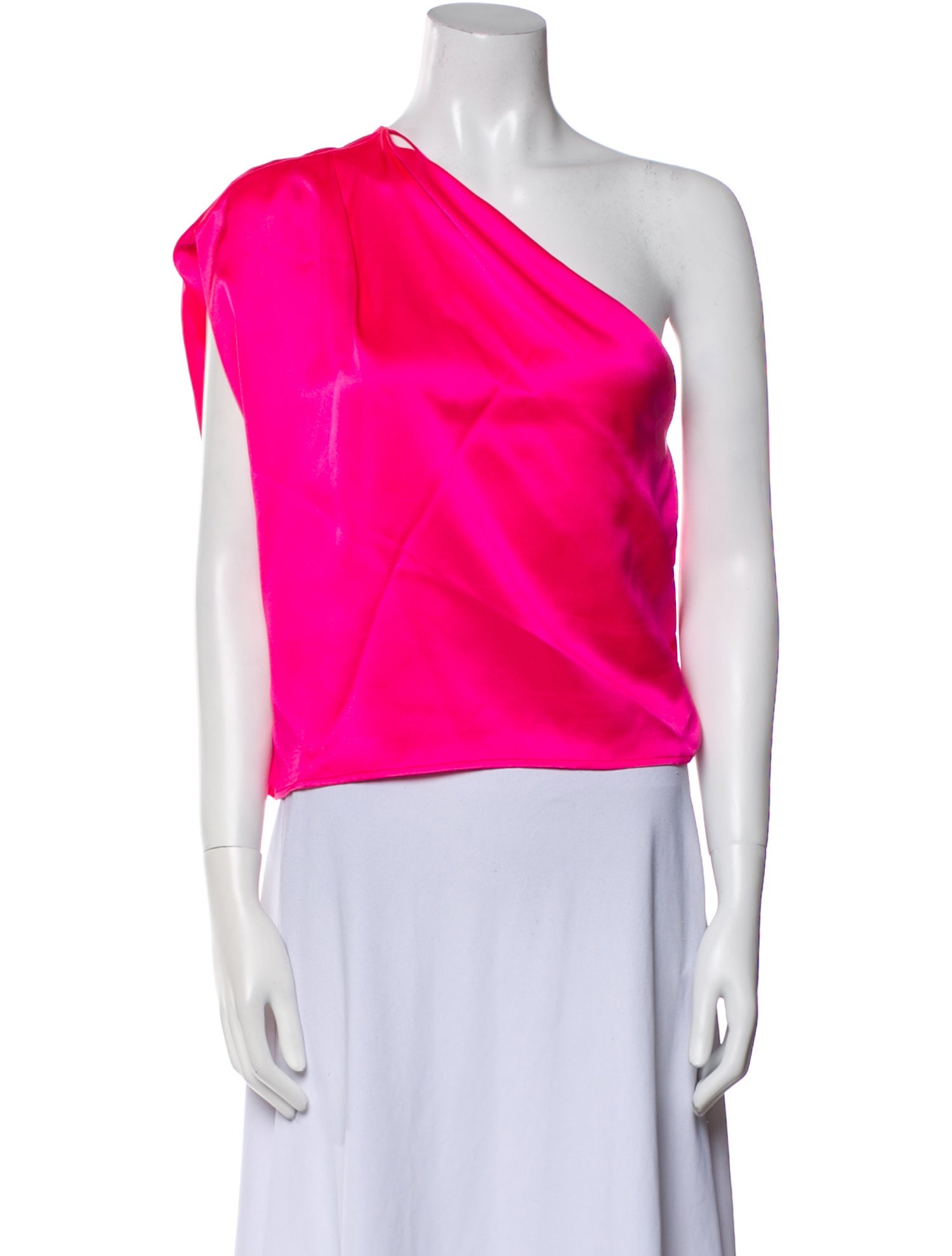 The Sei Silk One-Shoulder Blouse