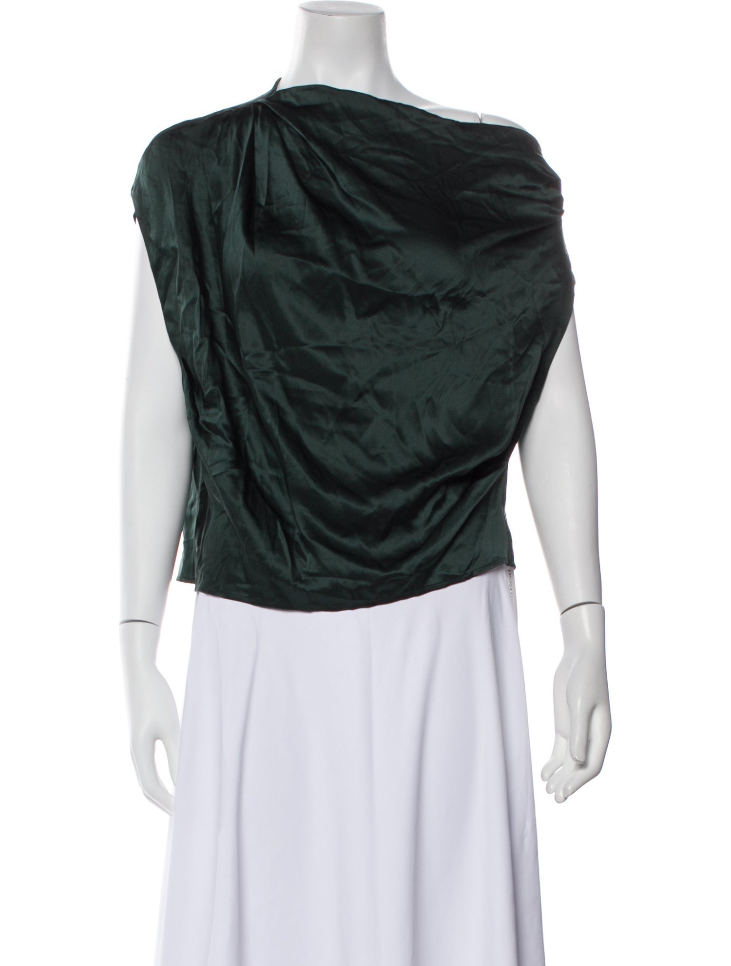 The Sei Silk Cowl Neck Top