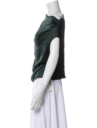 The Sei Silk Cowl Neck Top