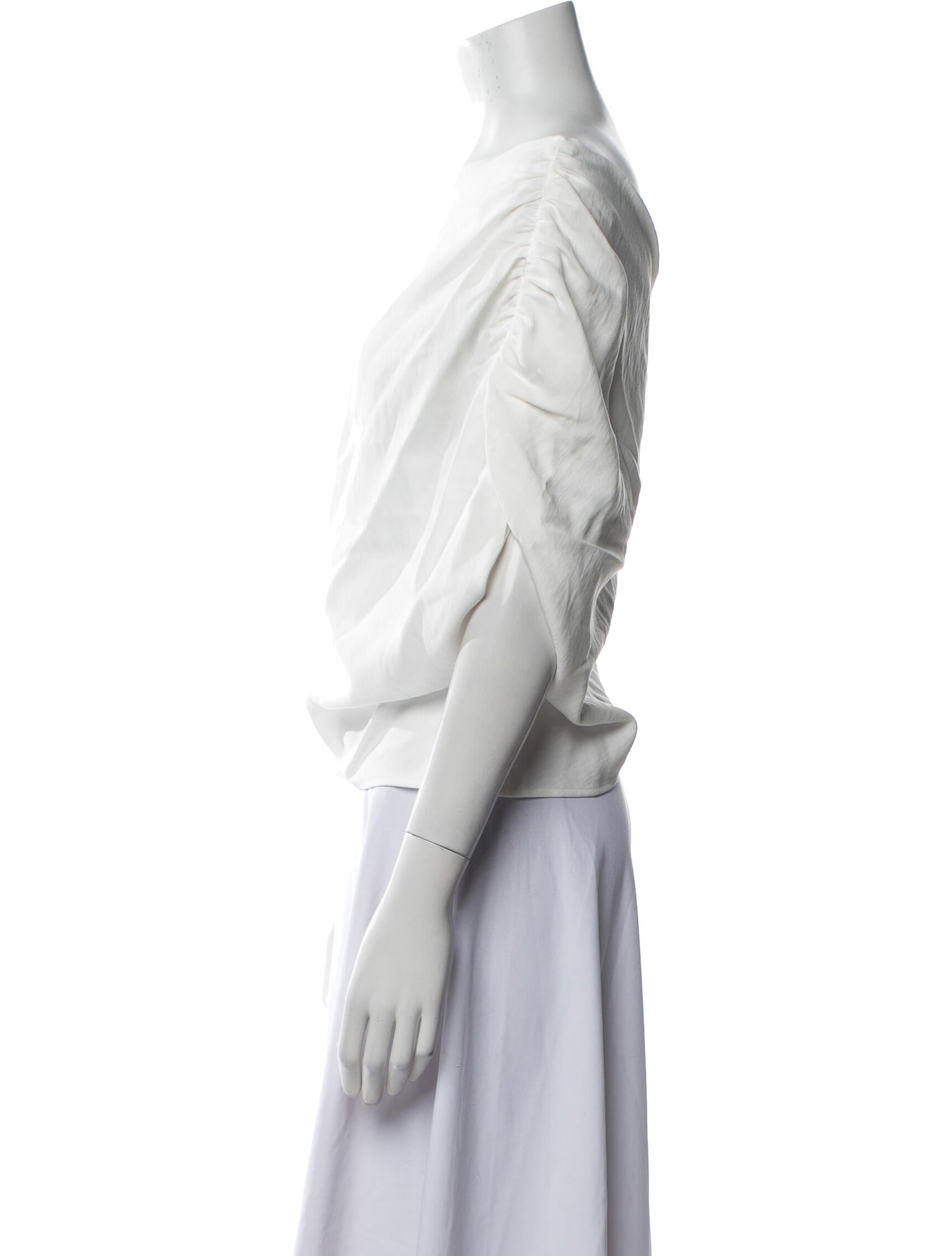 The Sei One-Shoulder Short Sleeve Crop Top