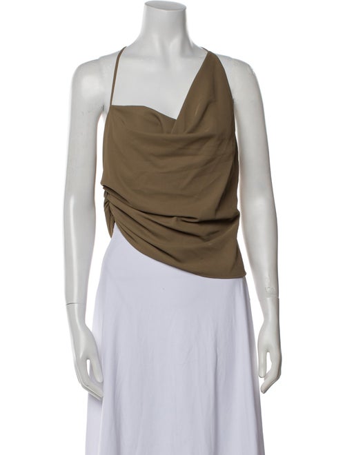 The Sei One-Shoulder Sleeveless Crop Top