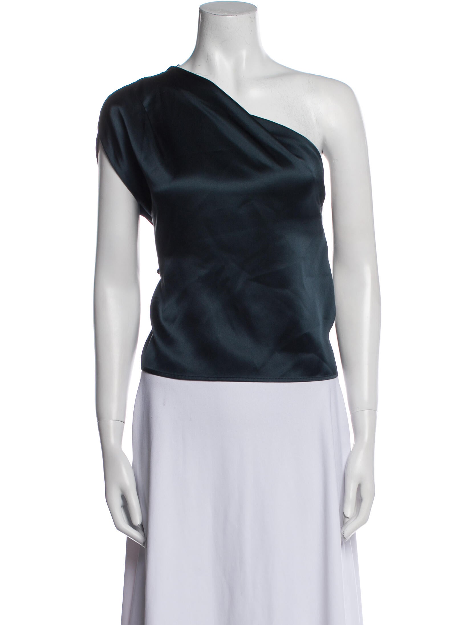 The Sei Silk One-Shoulder Top