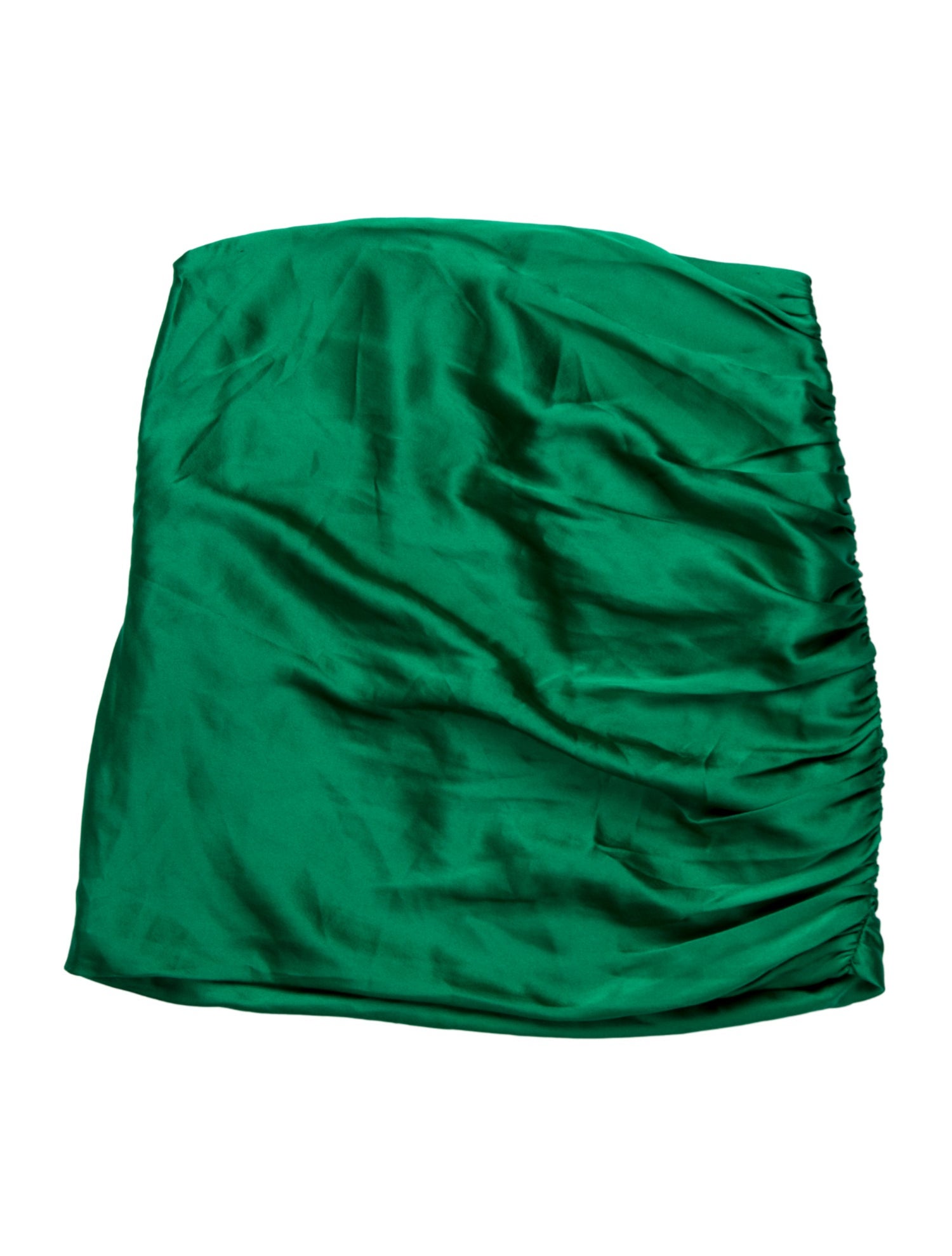 The Sei Silk Strapless Crop Top