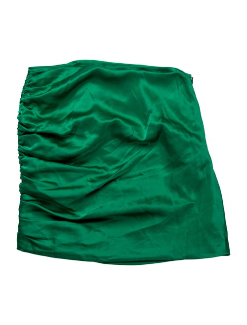 The Sei Silk Strapless Crop Top