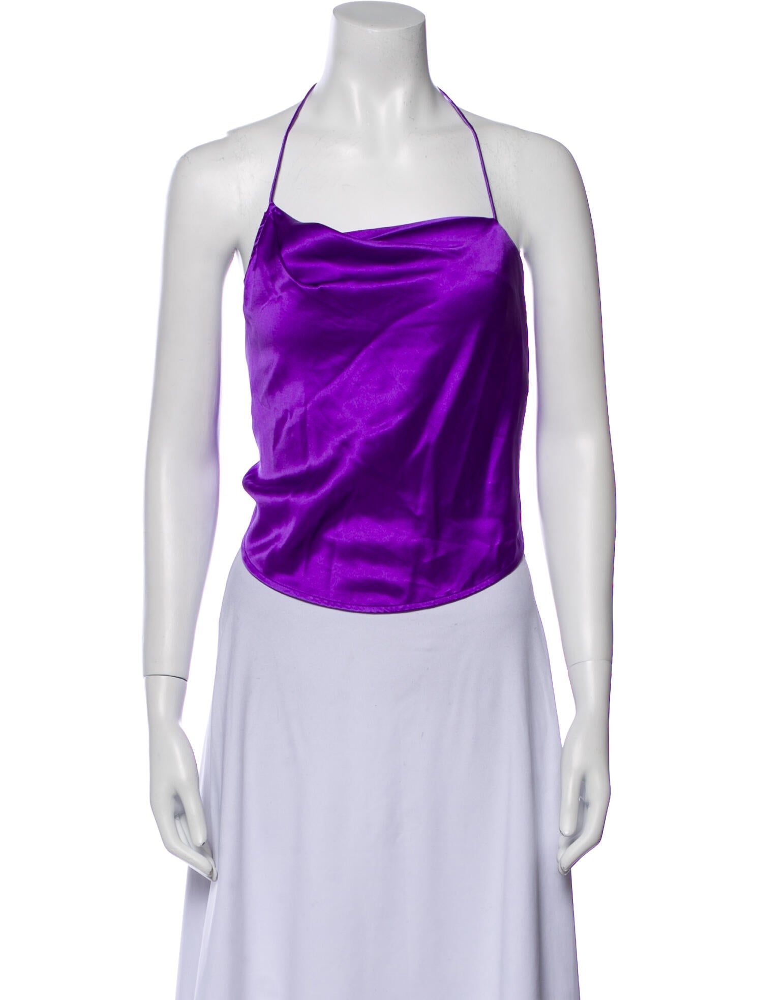 The Sei Silk Halterneck Crop Top w/ Tags