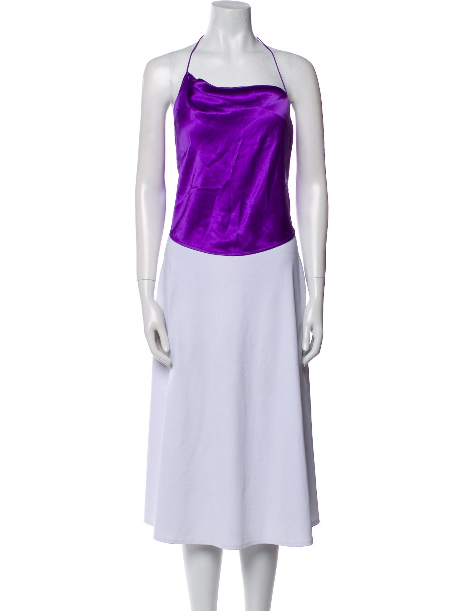 The Sei Silk Halterneck Crop Top w/ Tags