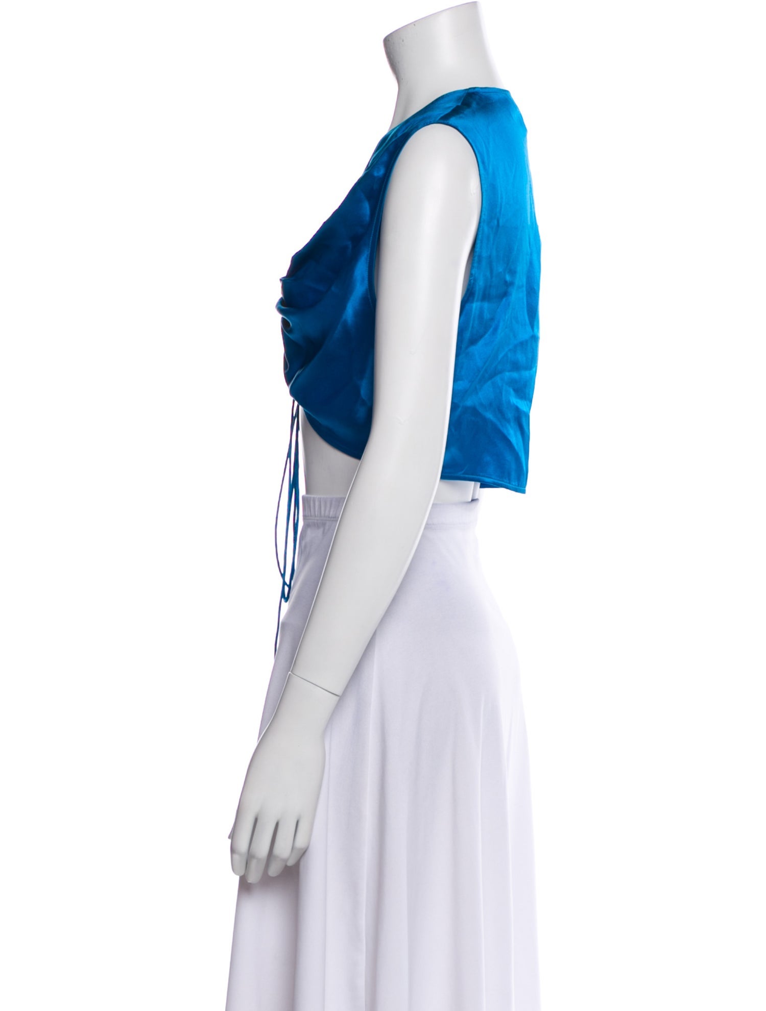 The Sei Silk V-Neck Crop Top w/ Tags