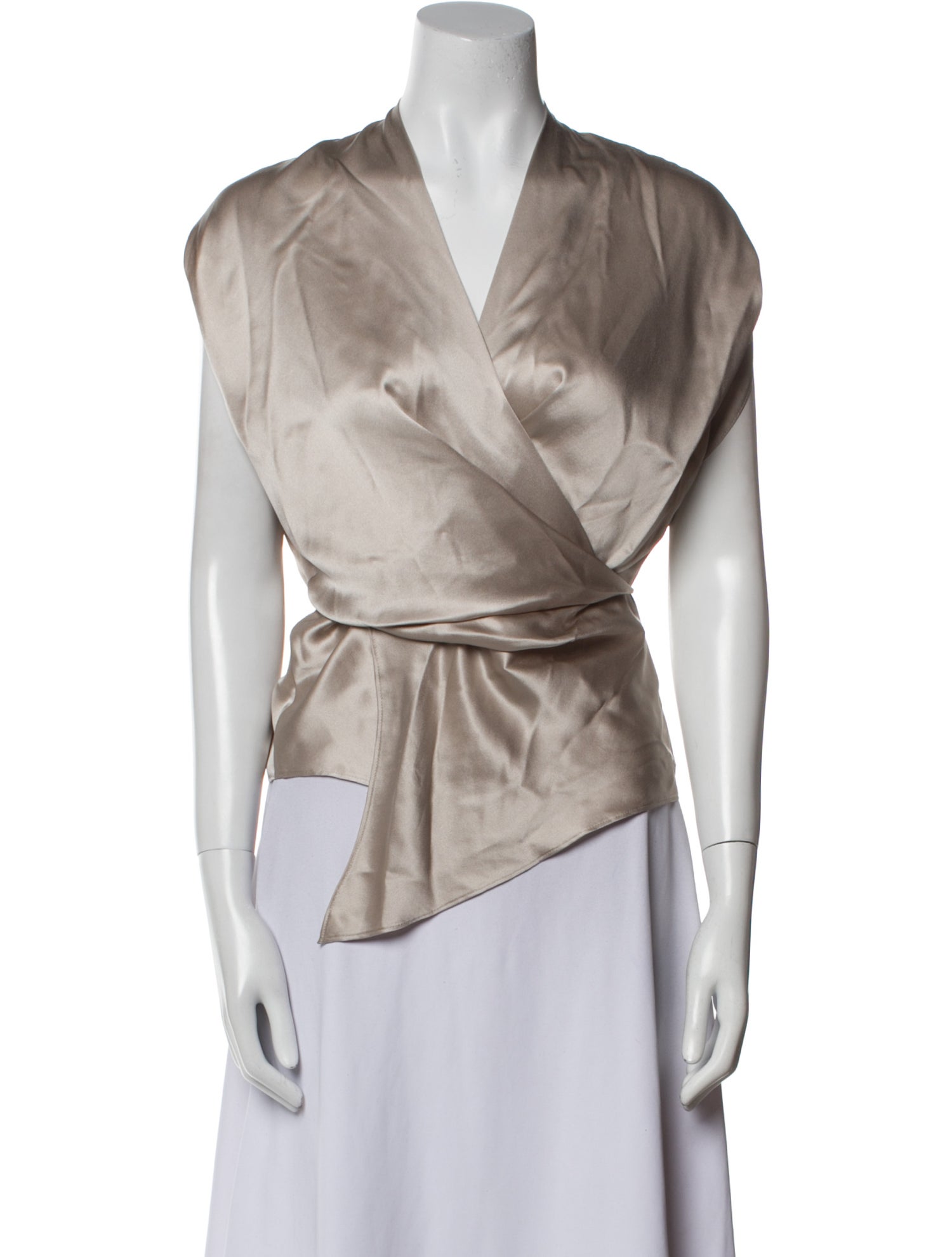 The Sei Silk V-Neck Blouse