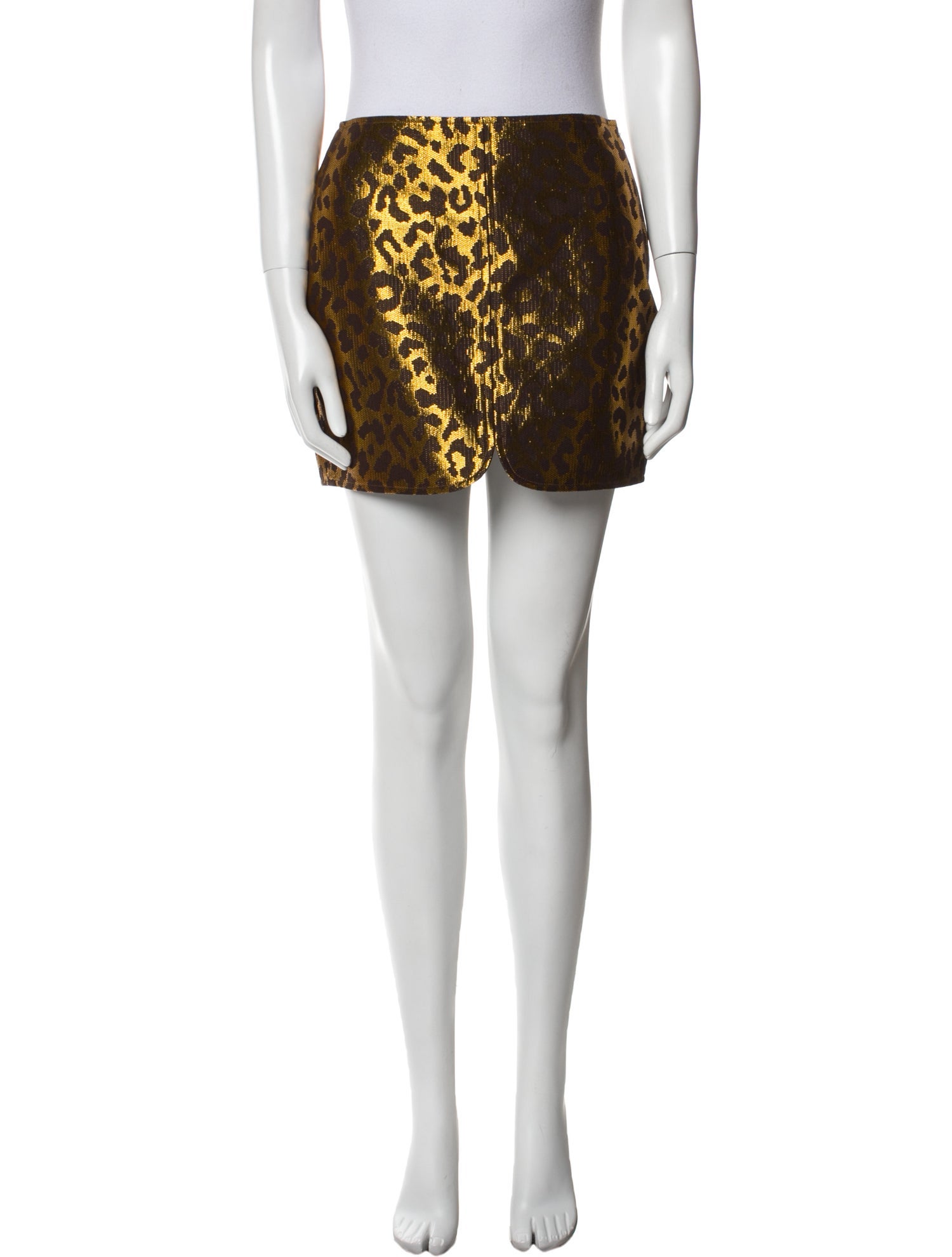 The Sei Animal Print Mini Skirt