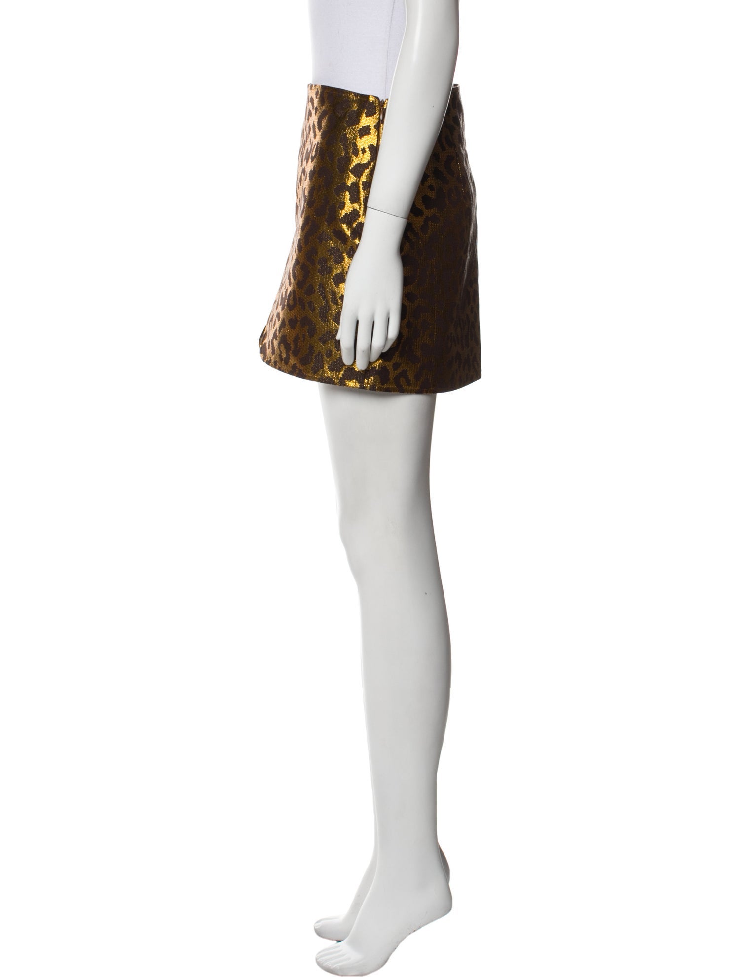 The Sei Animal Print Mini Skirt