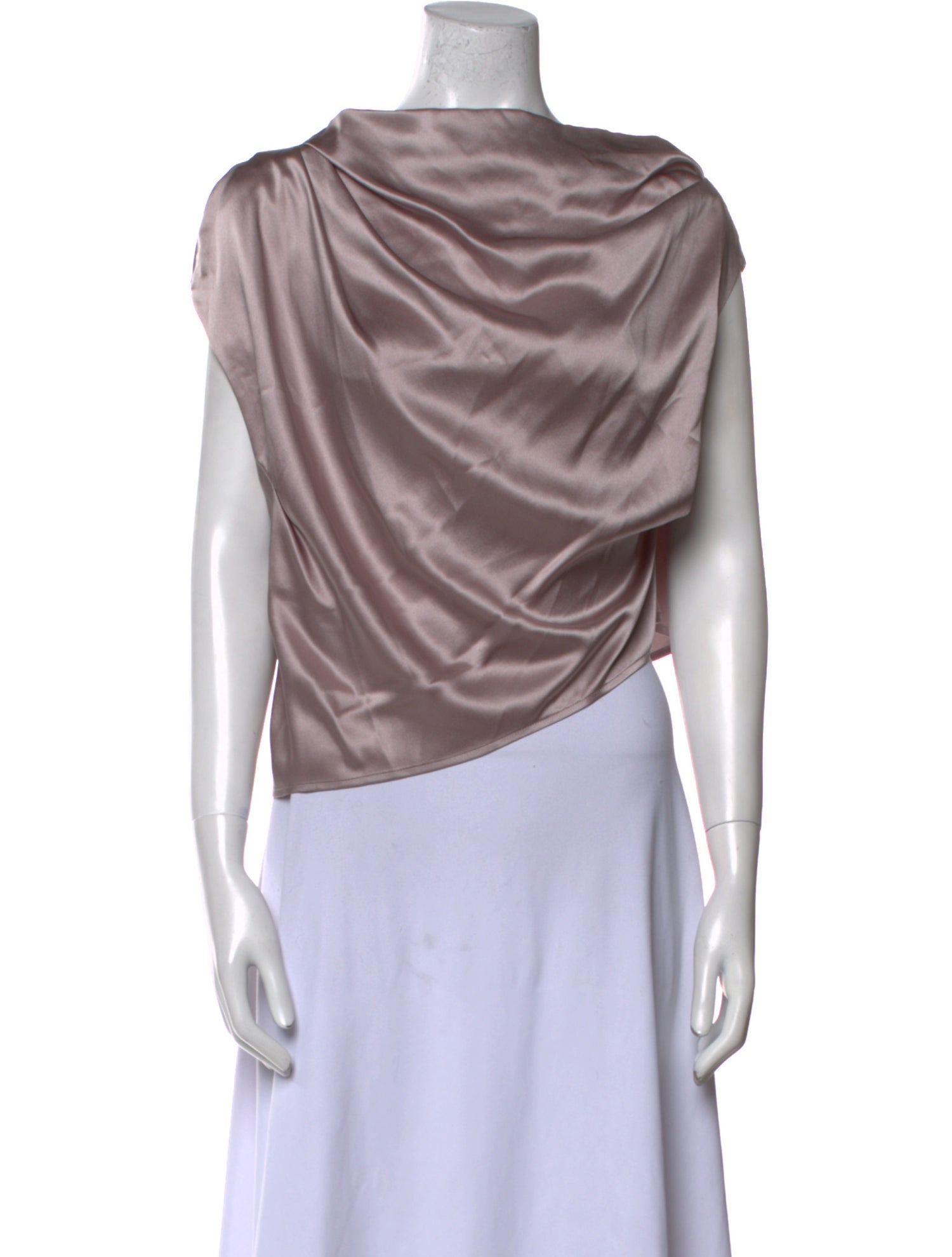The Sei Silk Cowl Neck Crop Top w/ Tags