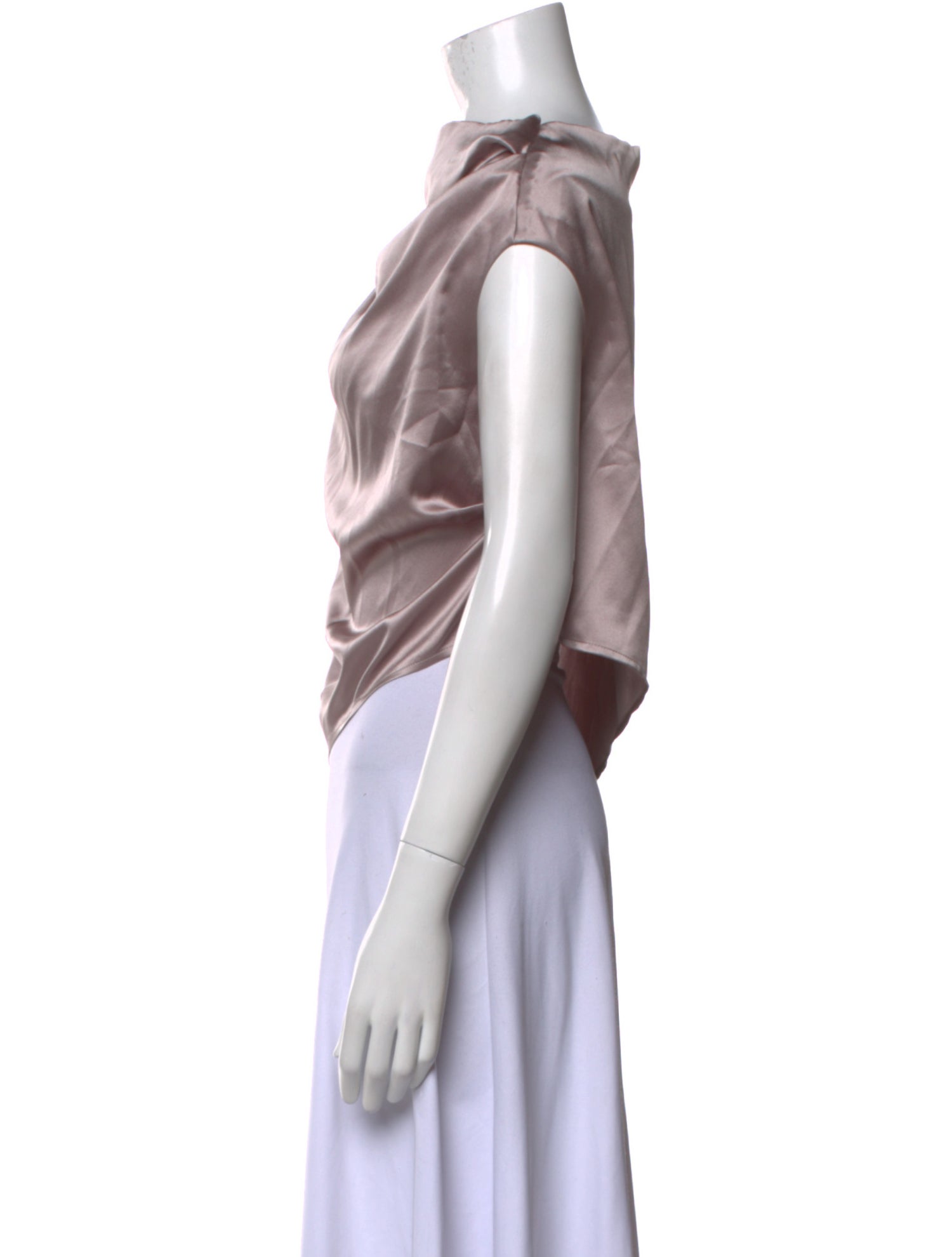 The Sei Silk Cowl Neck Crop Top w/ Tags