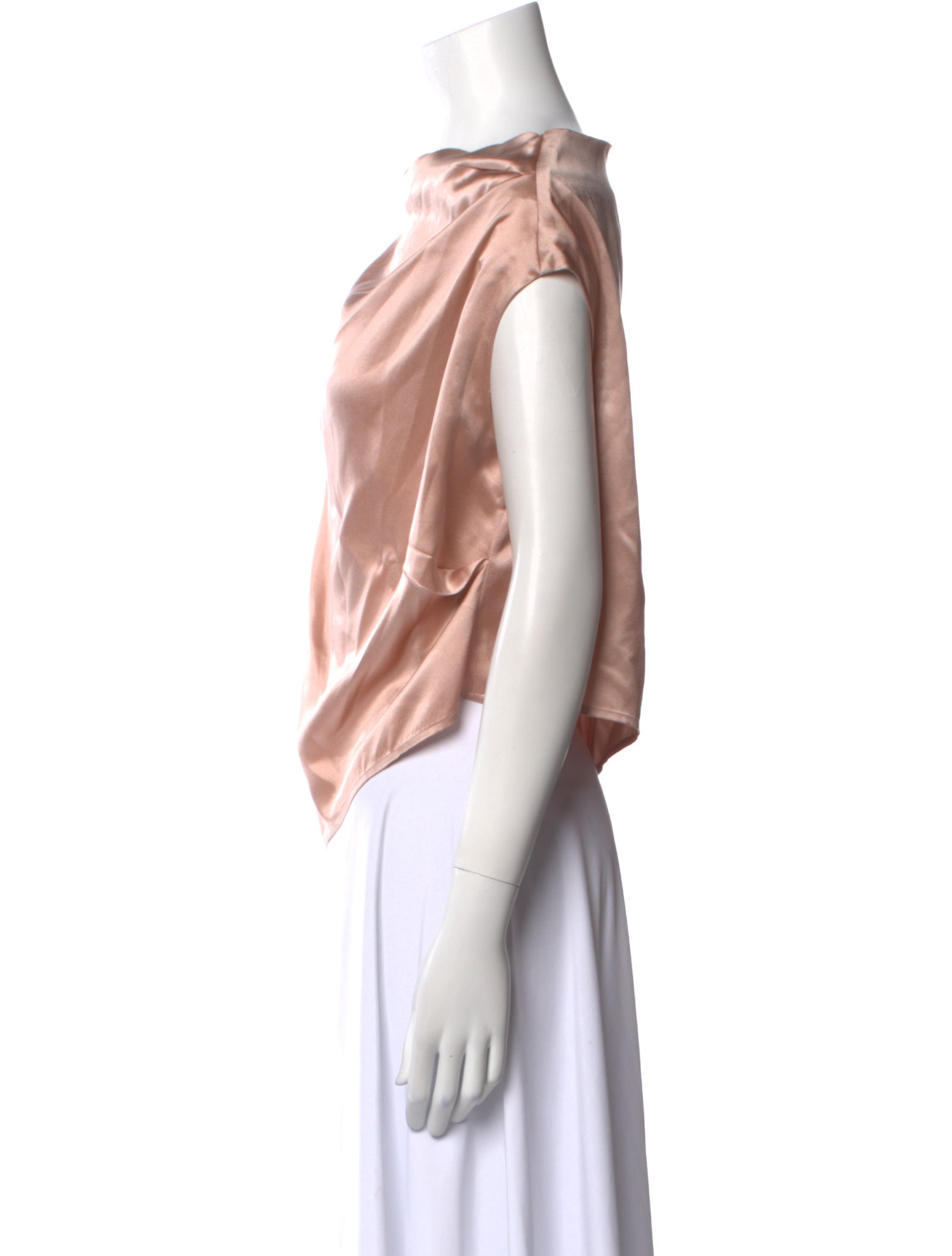 The Sei Silk Bateau Neckline Blouse