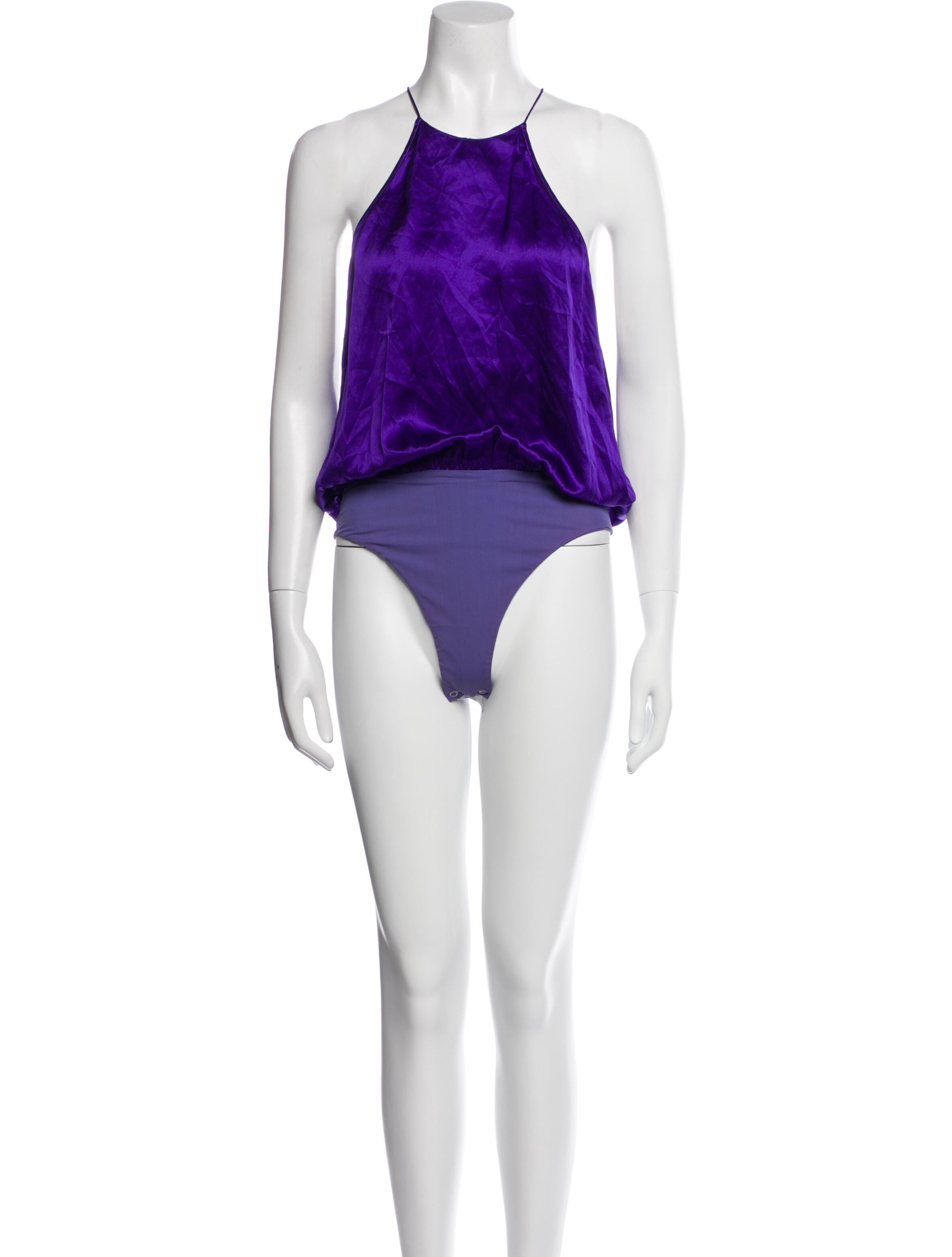 The Sei Silk Halterneck Bodysuit