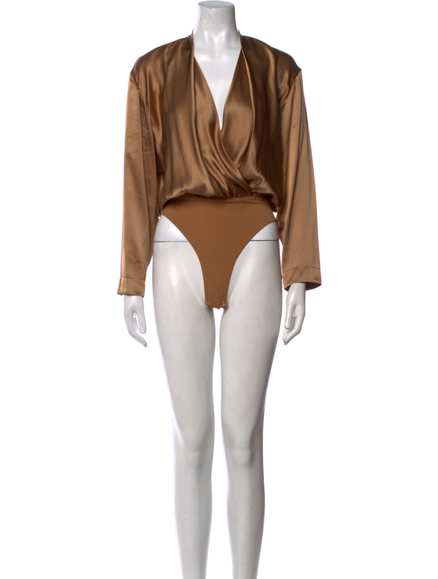 The Sei Silk V-Neck Bodysuit