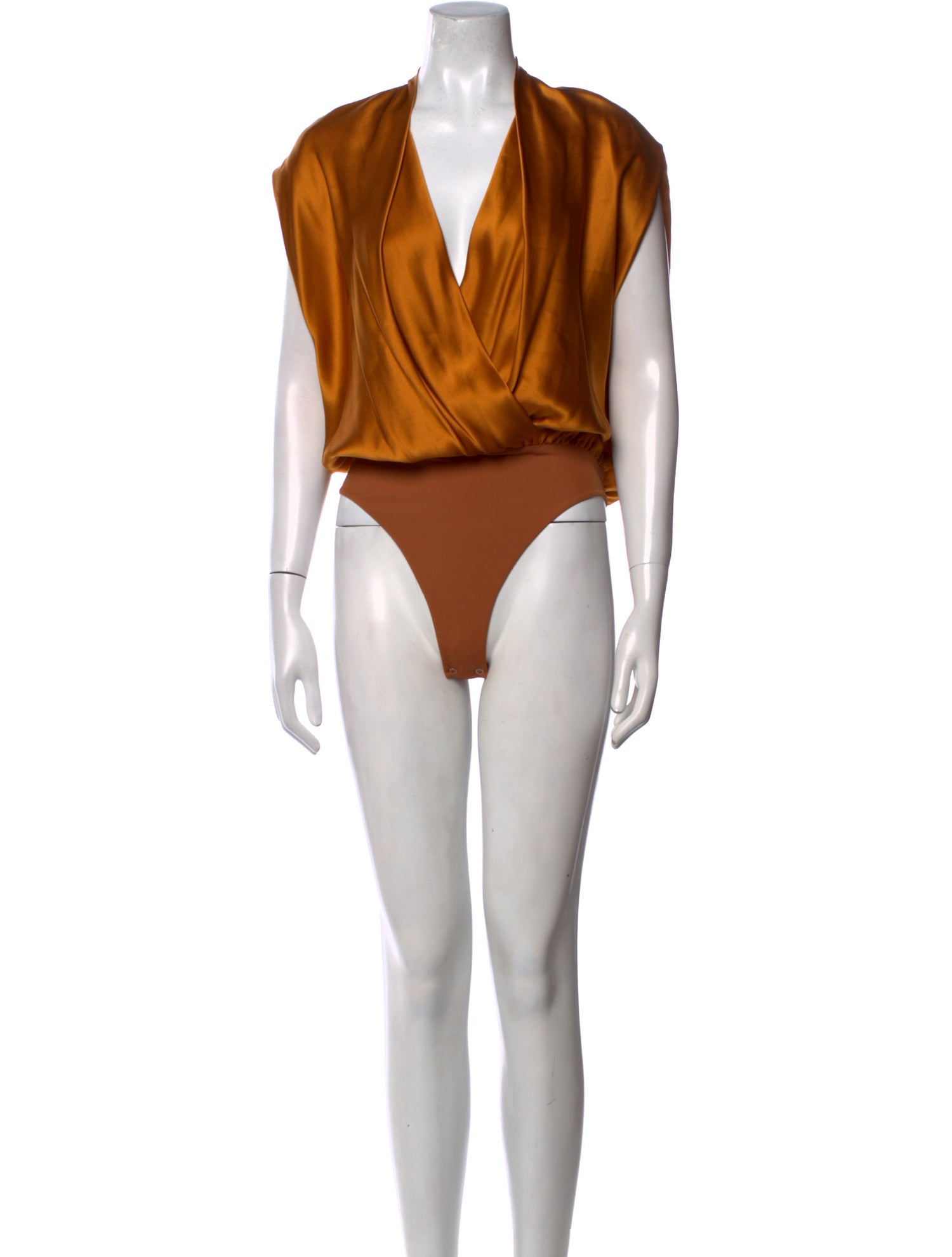 The Sei Silk V-Neck Bodysuit w/ Tags