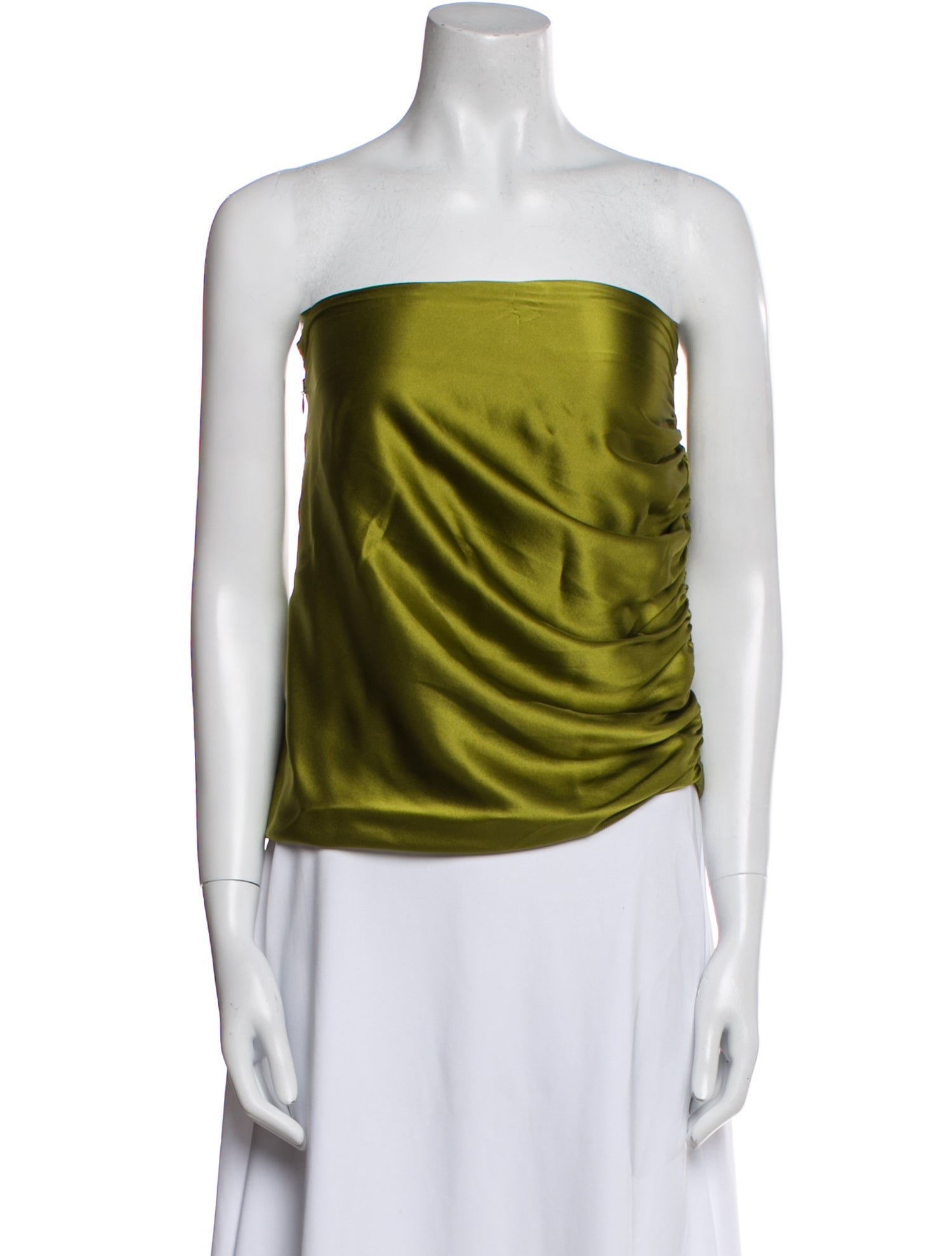 The Sei Silk Strapless Top
