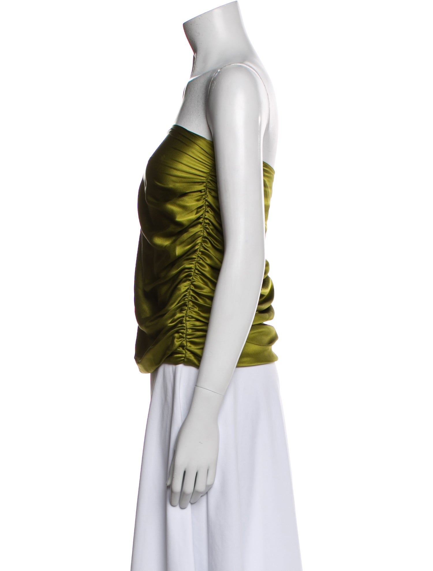 The Sei Silk Strapless Top