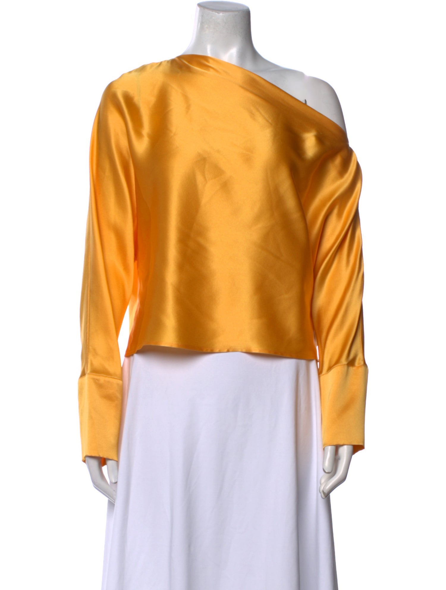 The Sei Silk One-Shoulder Blouse w/ Tags