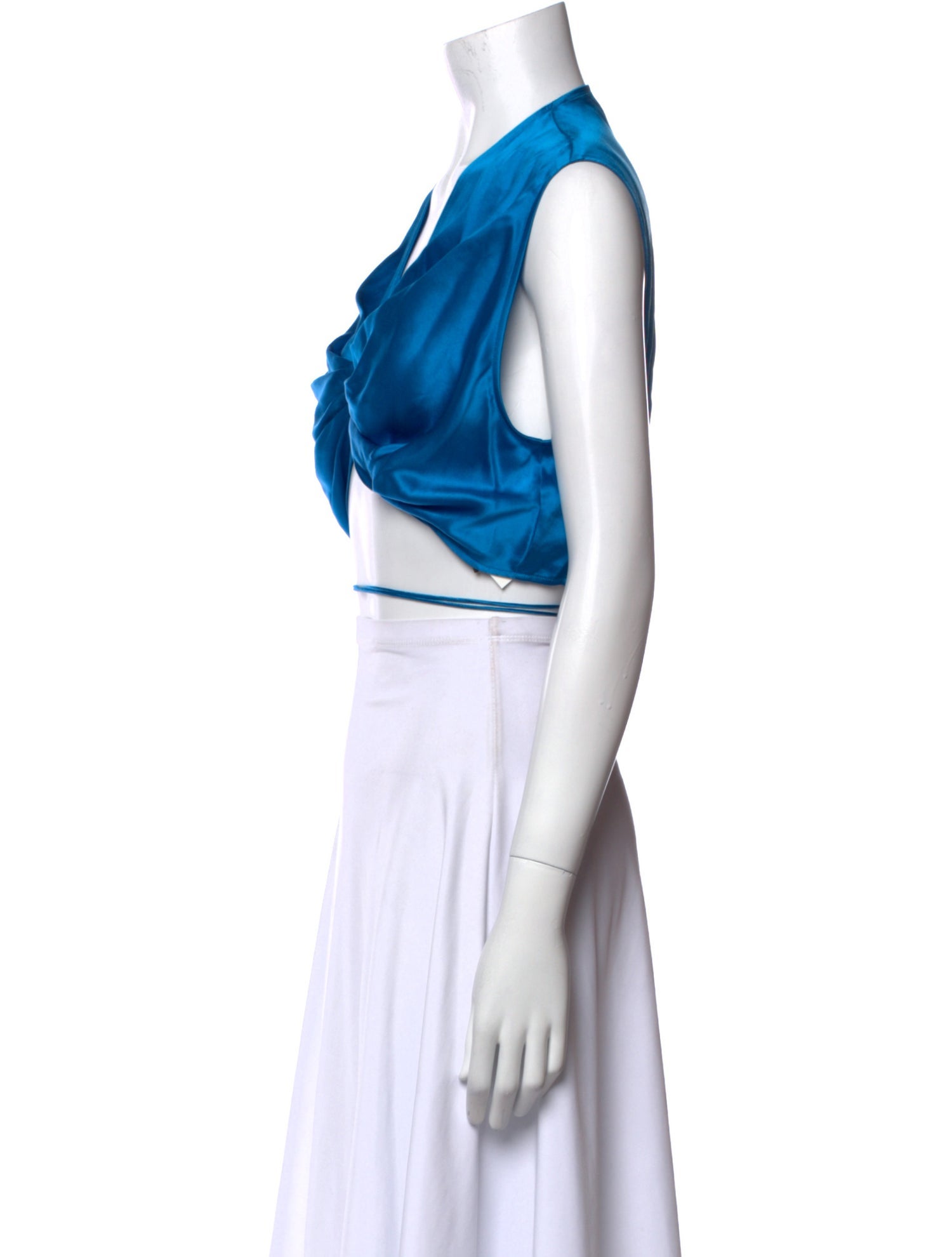 The Sei Silk V-Neck Crop Top w/ Tags