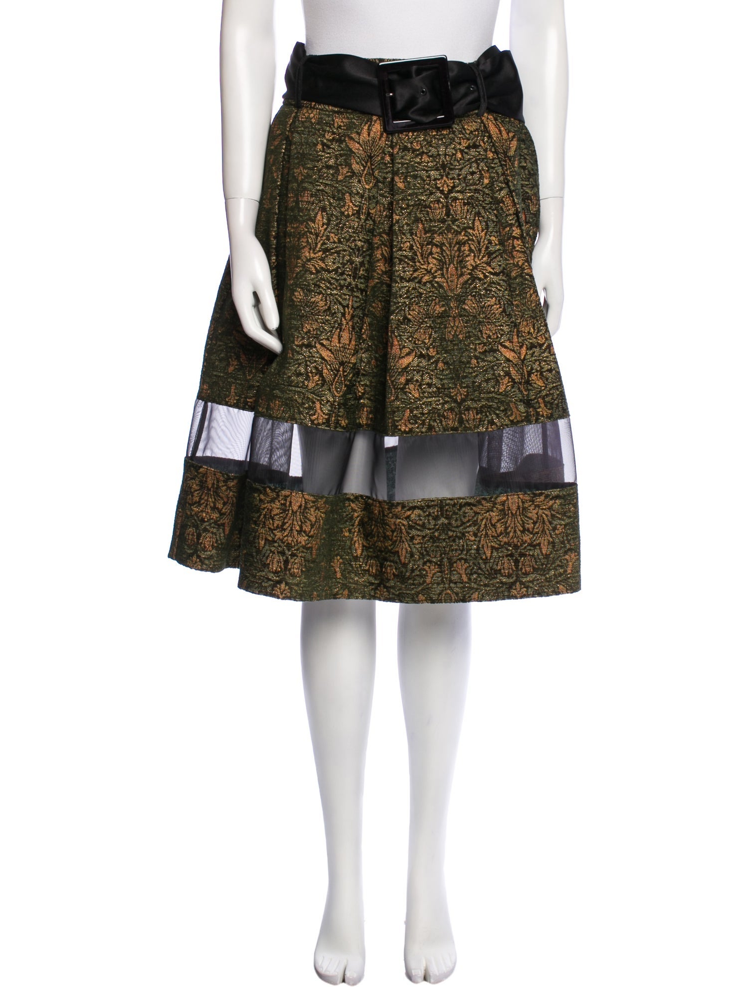 Tiziano Zorzan Floral Print Knee-Length Skirt