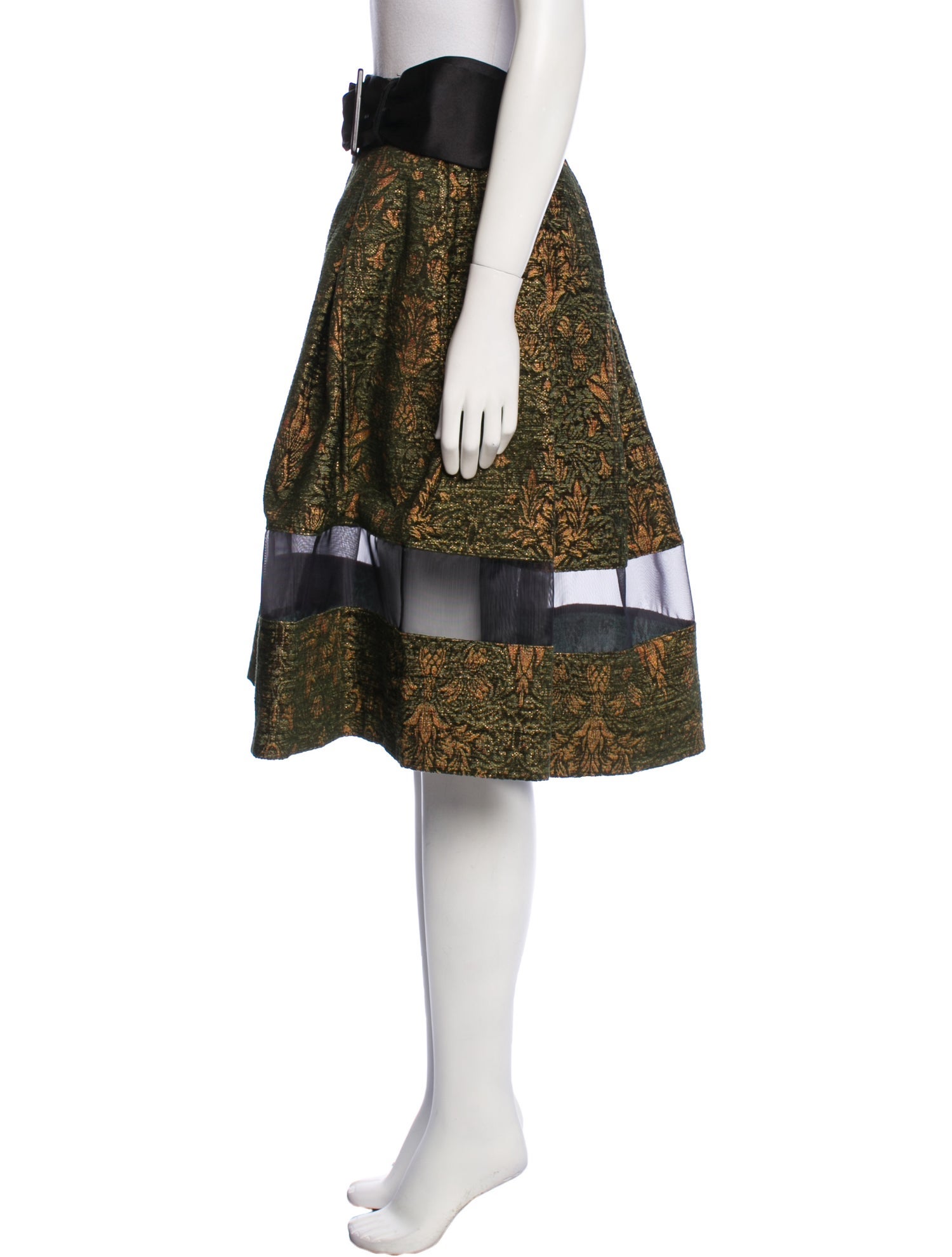 Tiziano Zorzan Floral Print Knee-Length Skirt