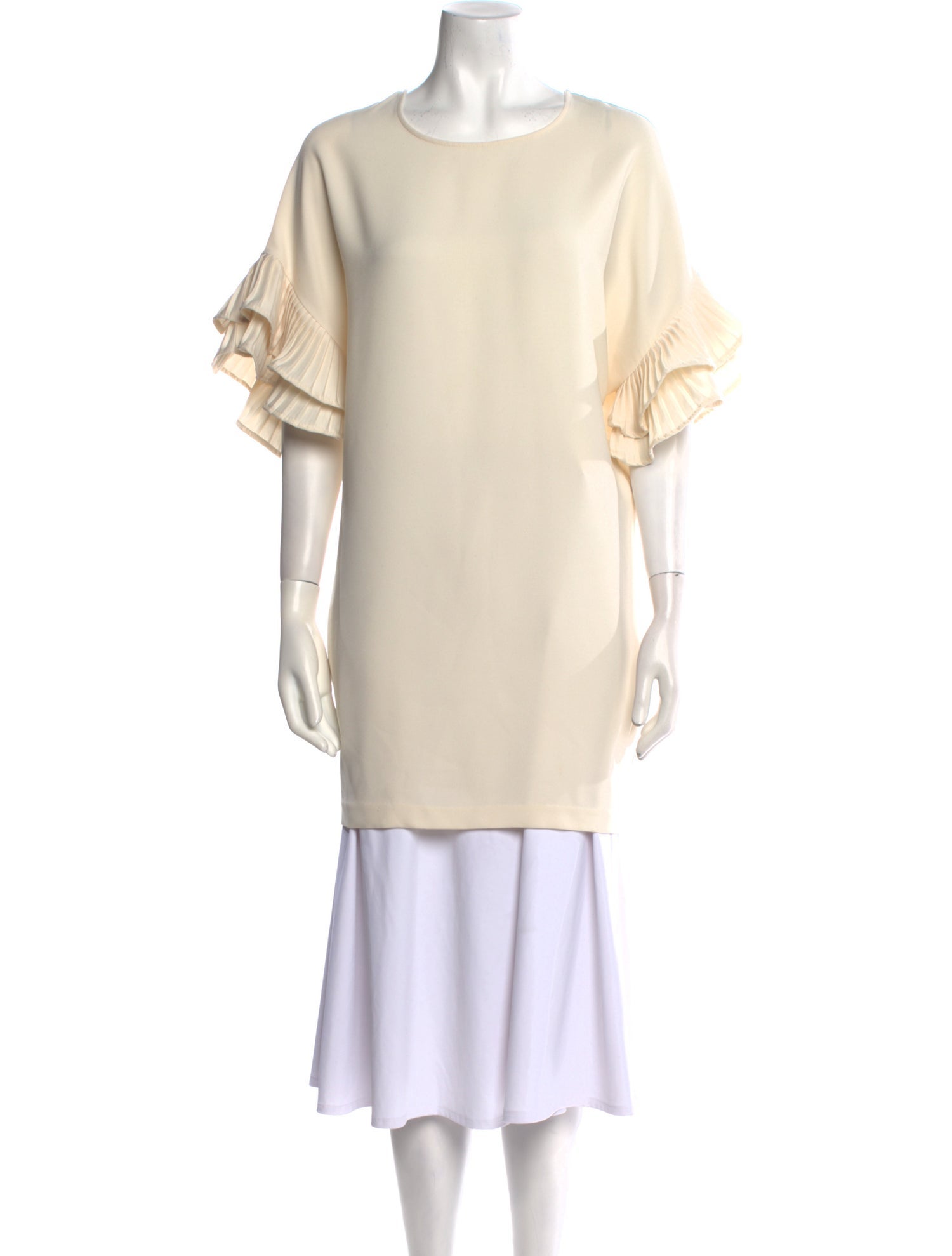 Tiziano Zorzan Bateau Neckline Short Sleeve Tunic