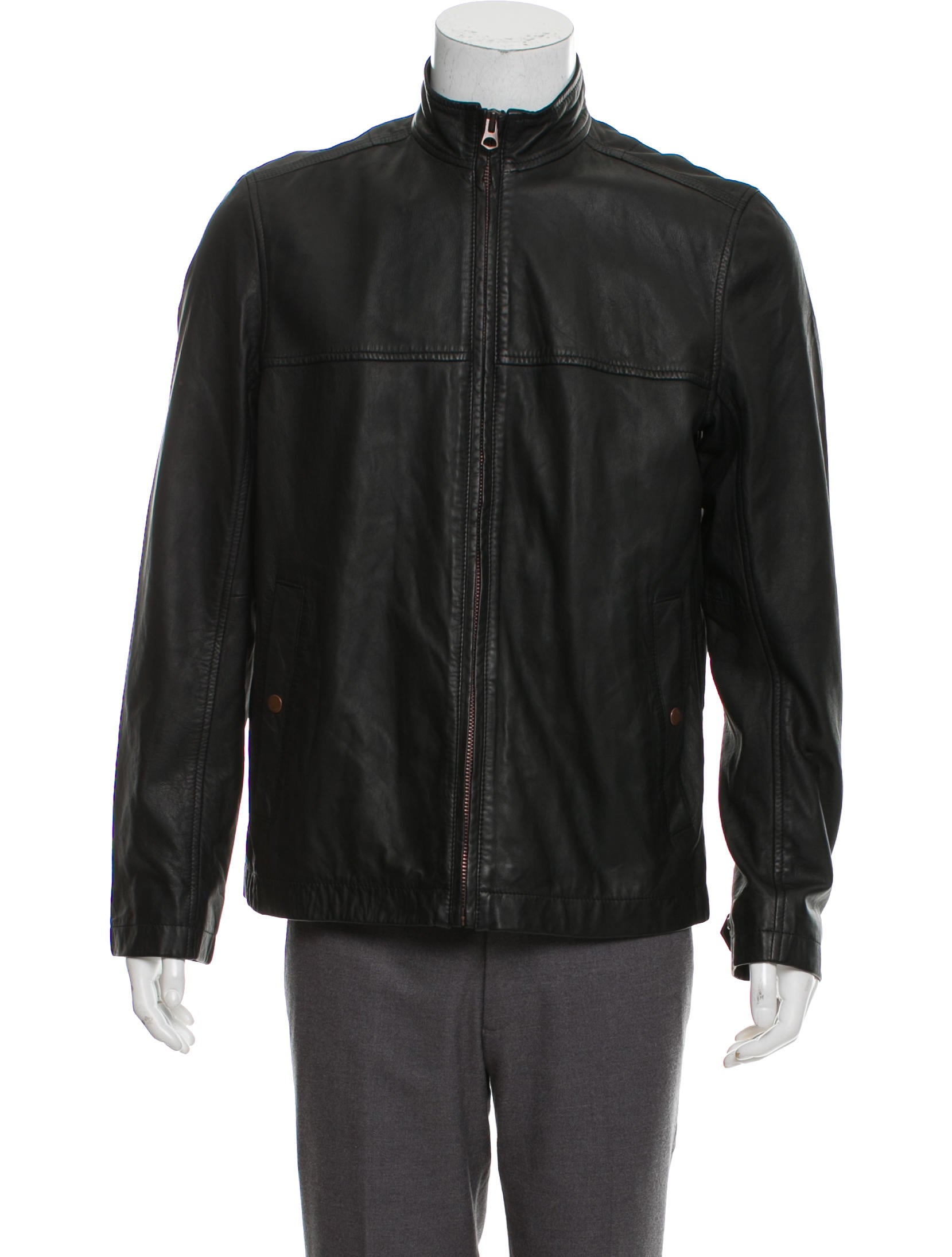 Pristine Leather Mens Genuine Lambskin Leather Black Blazer Coat Jacket MB-17