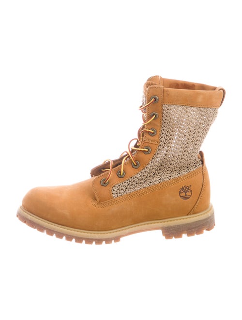 Timberland Suede Combat Boots Brown