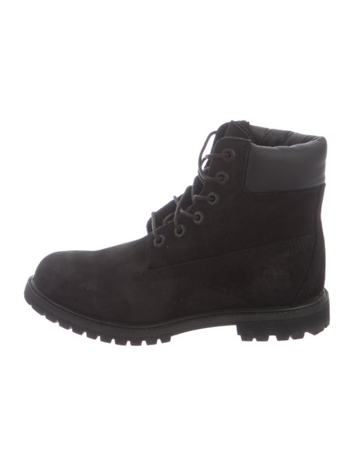 Timberland Suede Printed Combat Boots Black