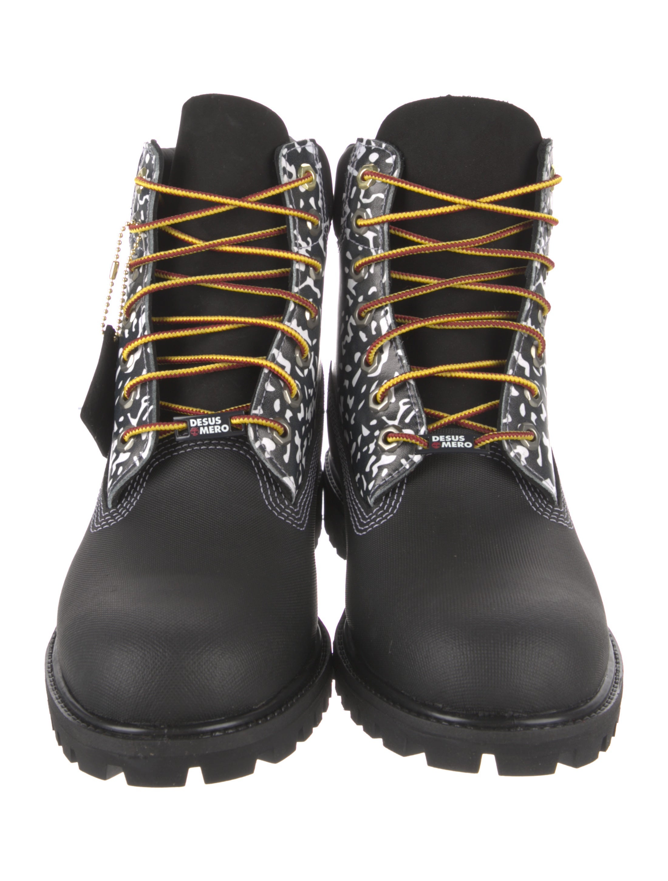 Timberland Leather Animal Print Hiking Boots