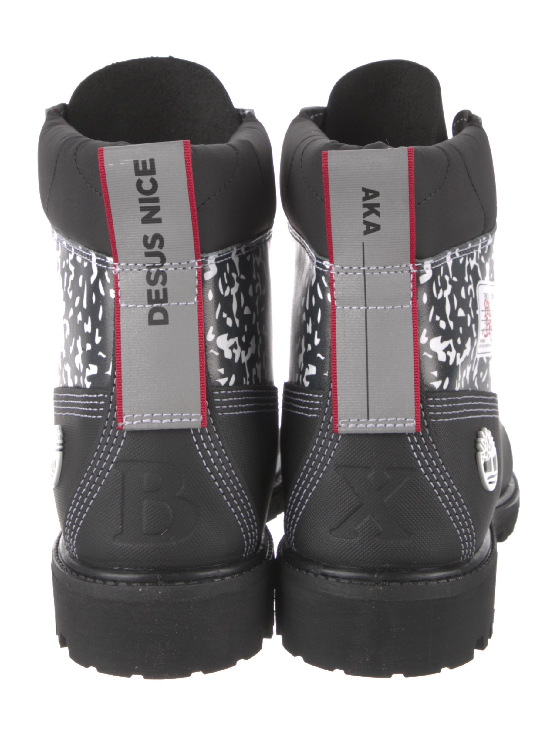 Timberland Leather Animal Print Hiking Boots