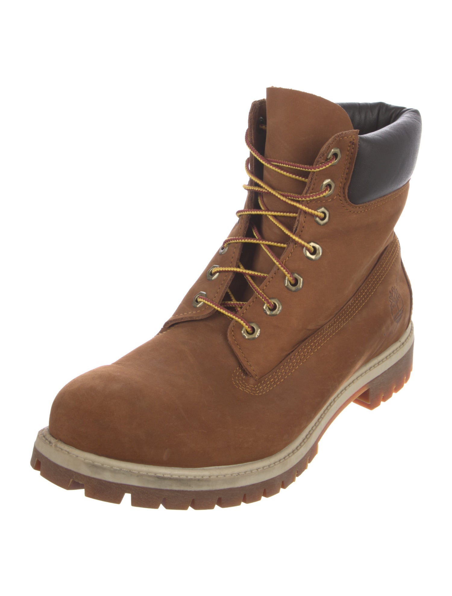 Timberland Nubuck Colorblock Pattern Hiking Boots