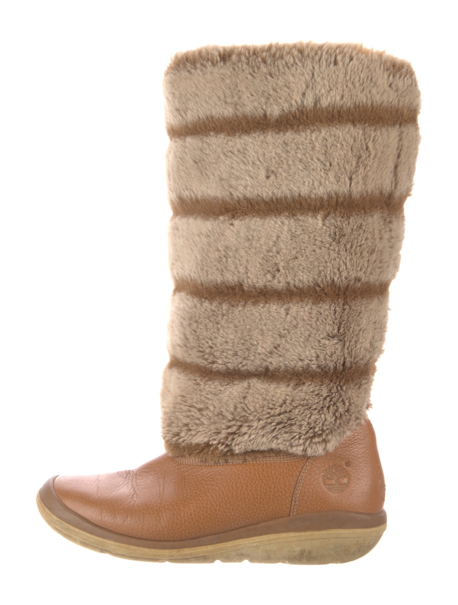 Timberland Leather Colorblock Pattern Boots