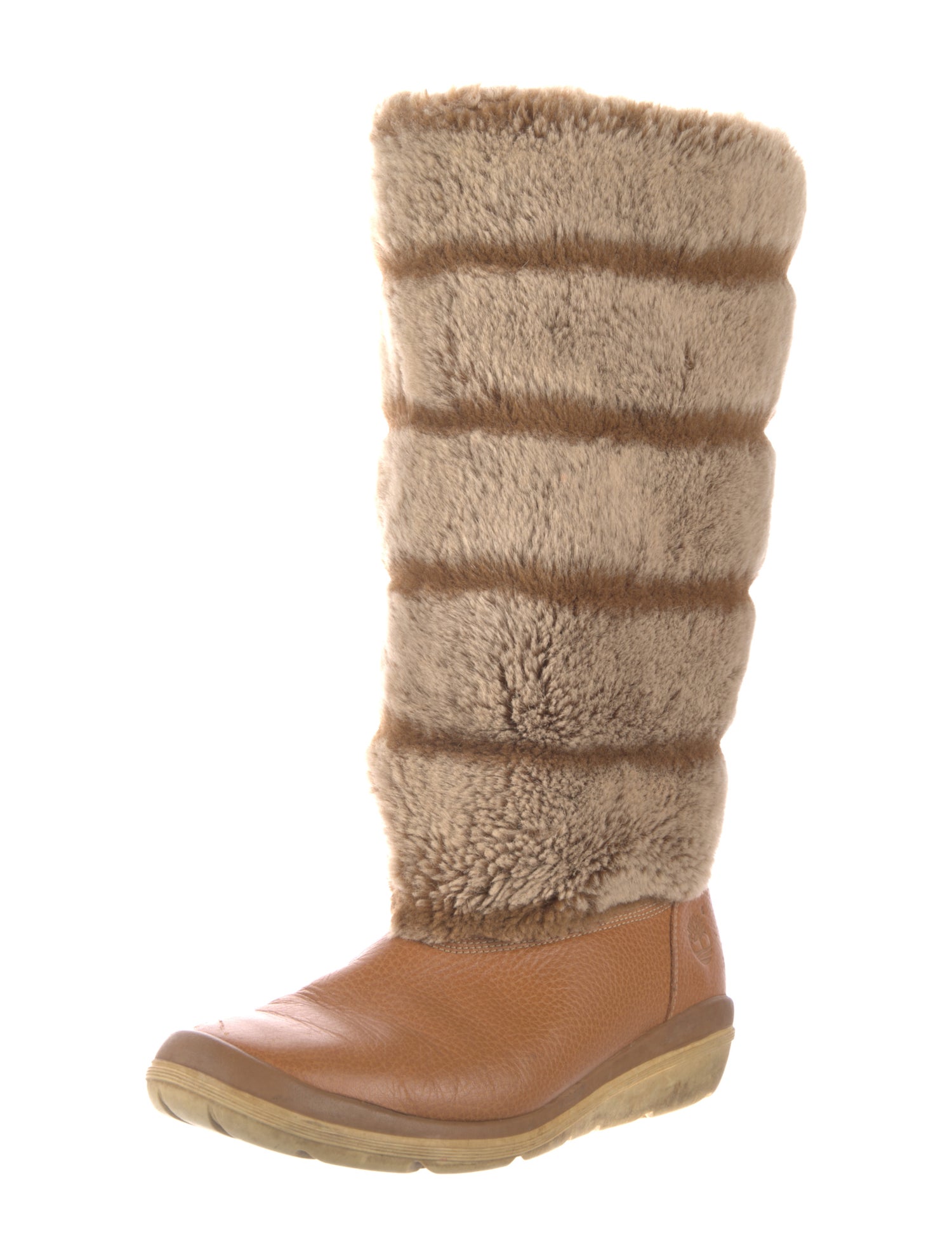 Timberland Leather Colorblock Pattern Boots