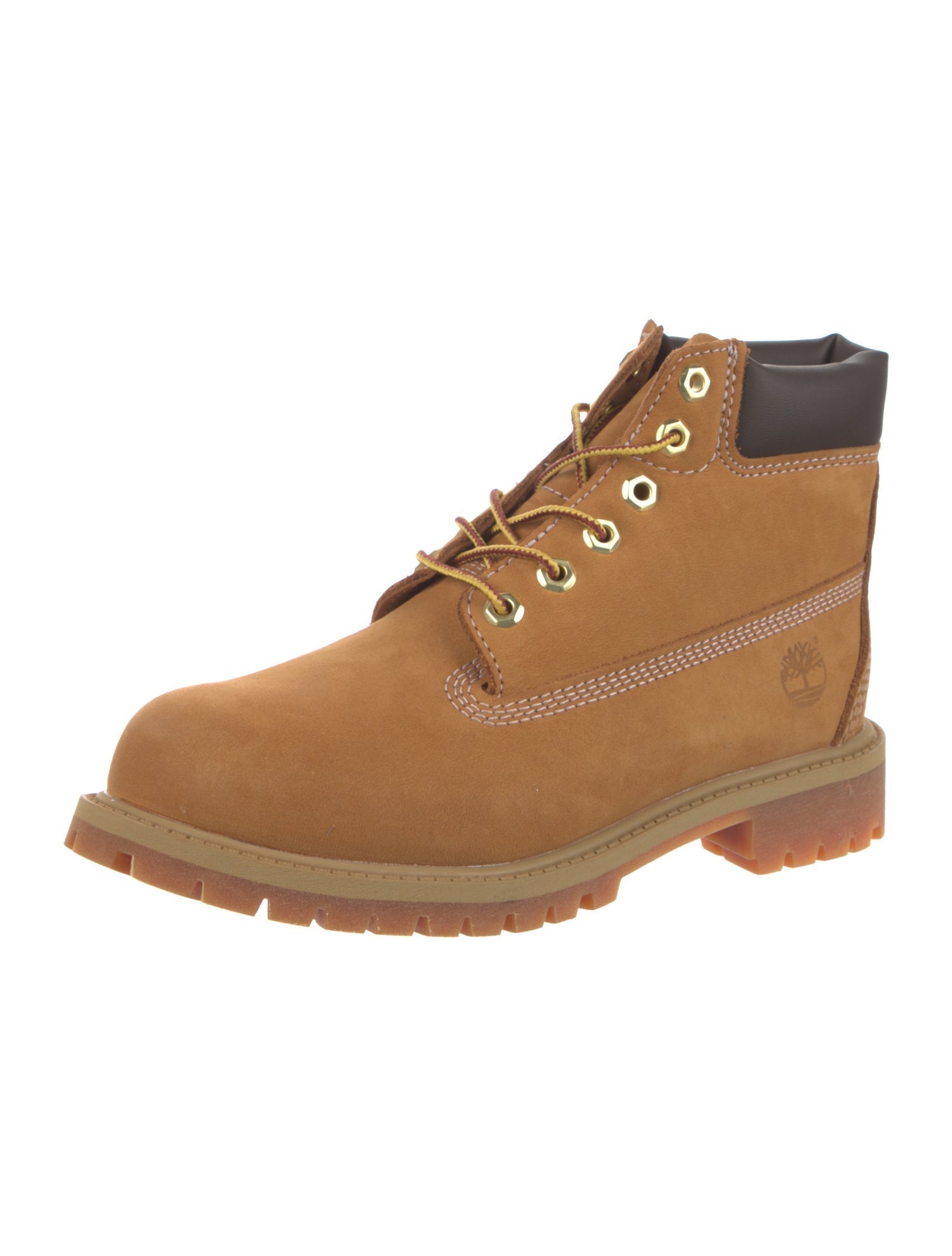 Timberland Nubuck Colorblock Pattern Lace-Up Boots