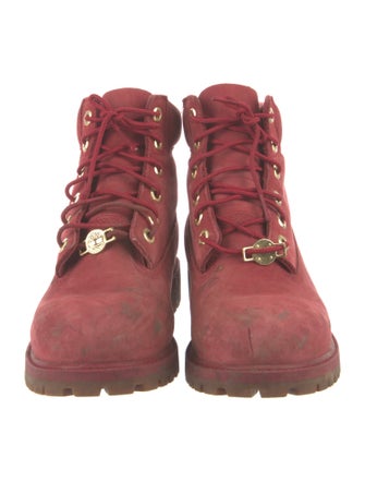 Timberland Suede Printed Combat Boots