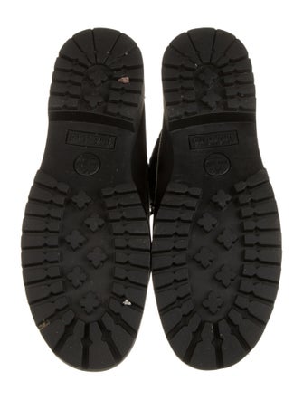 Timberland Suede Faux Fur Trim Combat Boots